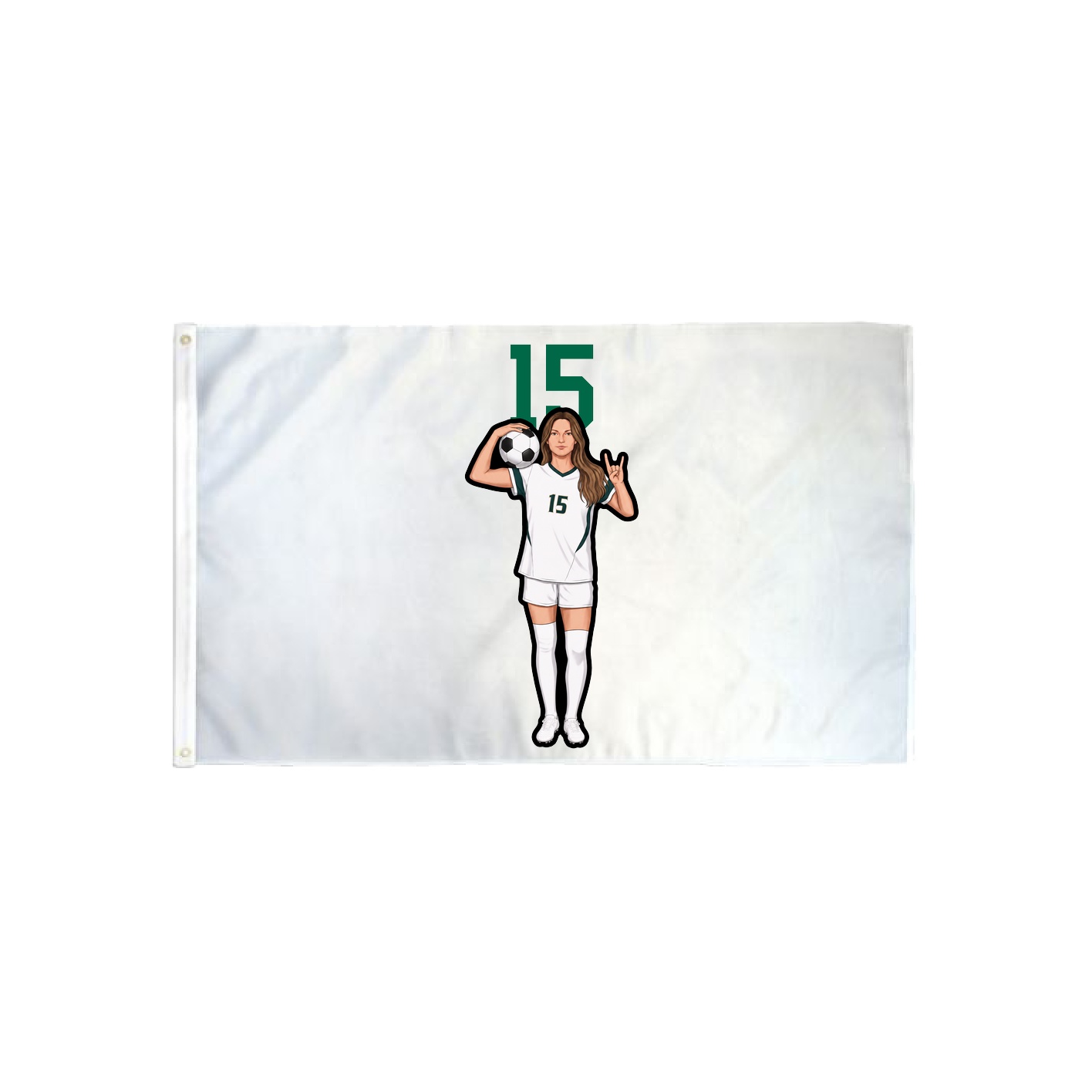 3x5 Flag — Number Top in Classic