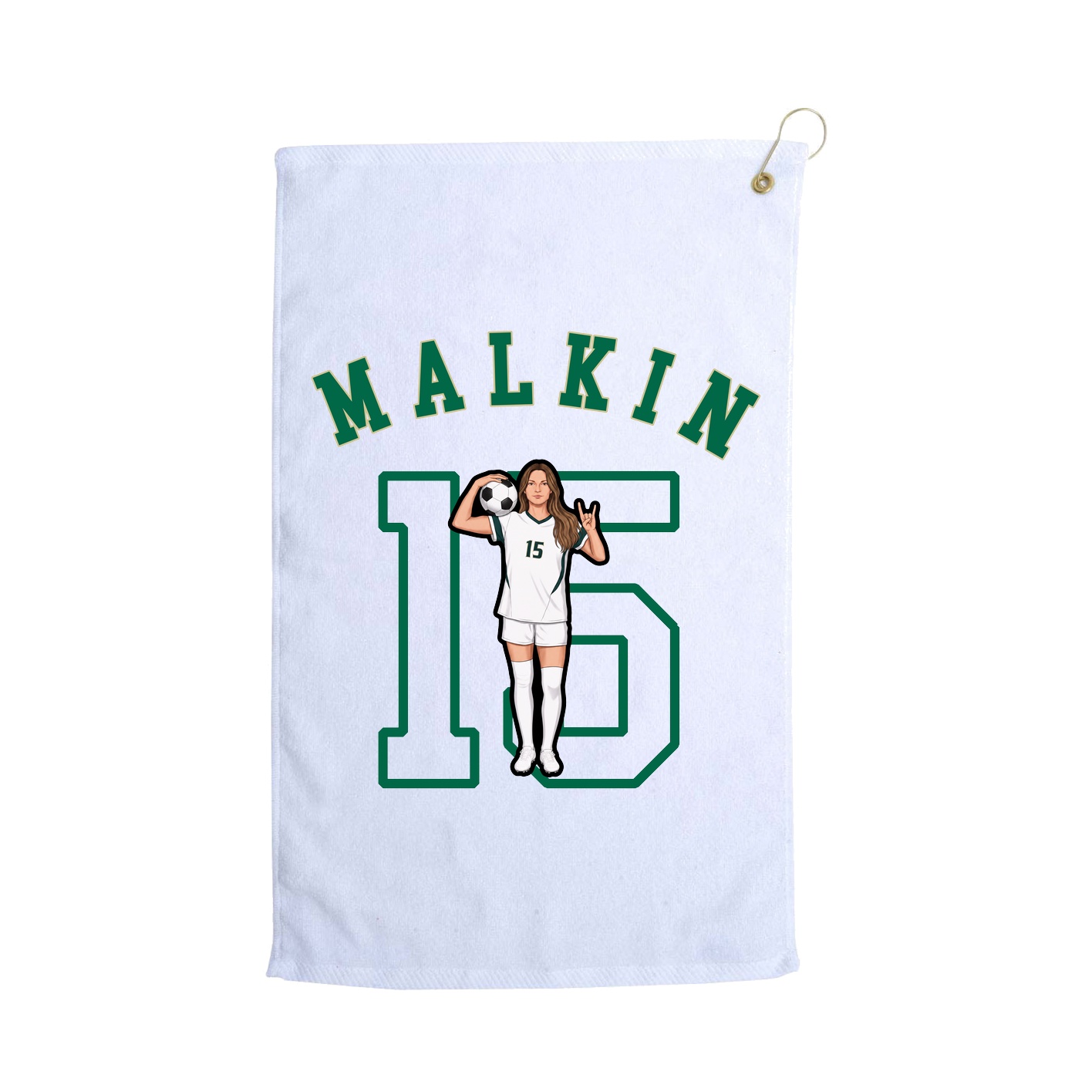 Golf Towel — Shirsey Arch in White
