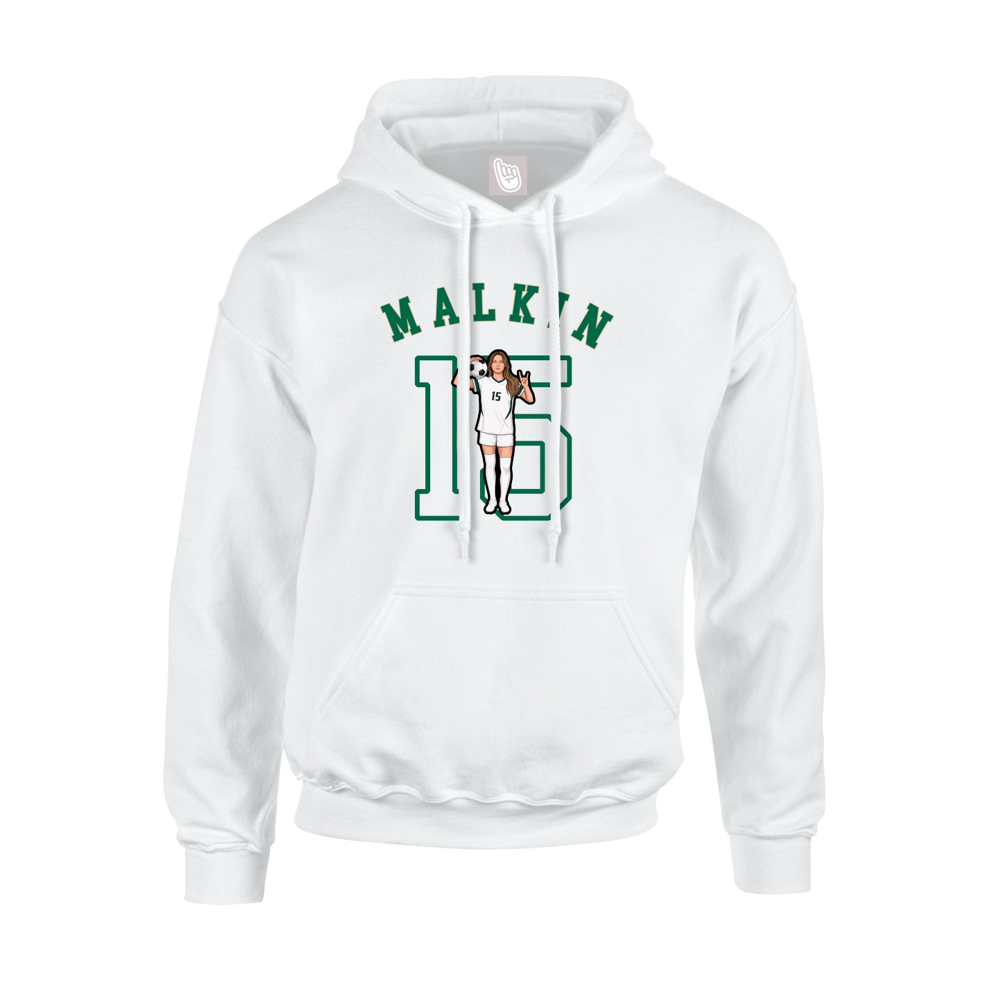 Youth Hoodie — Shirsey Arch in White
