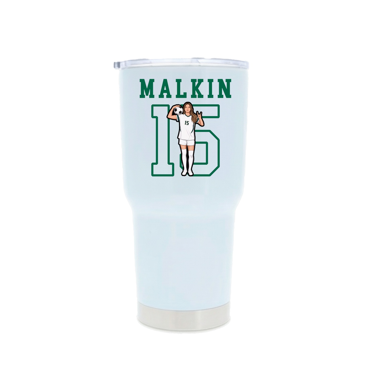 30oz Stainless Steel Tumbler — Shirsey in White