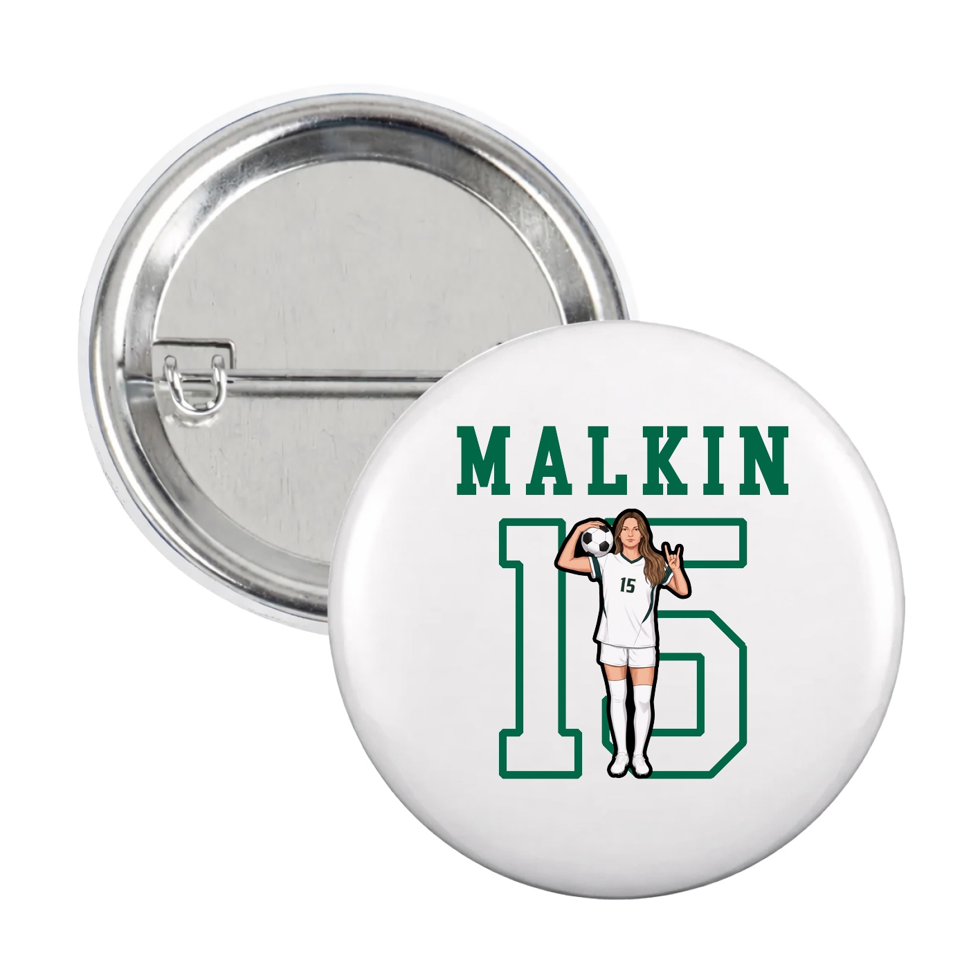 Game Day Button — Shirsey in White