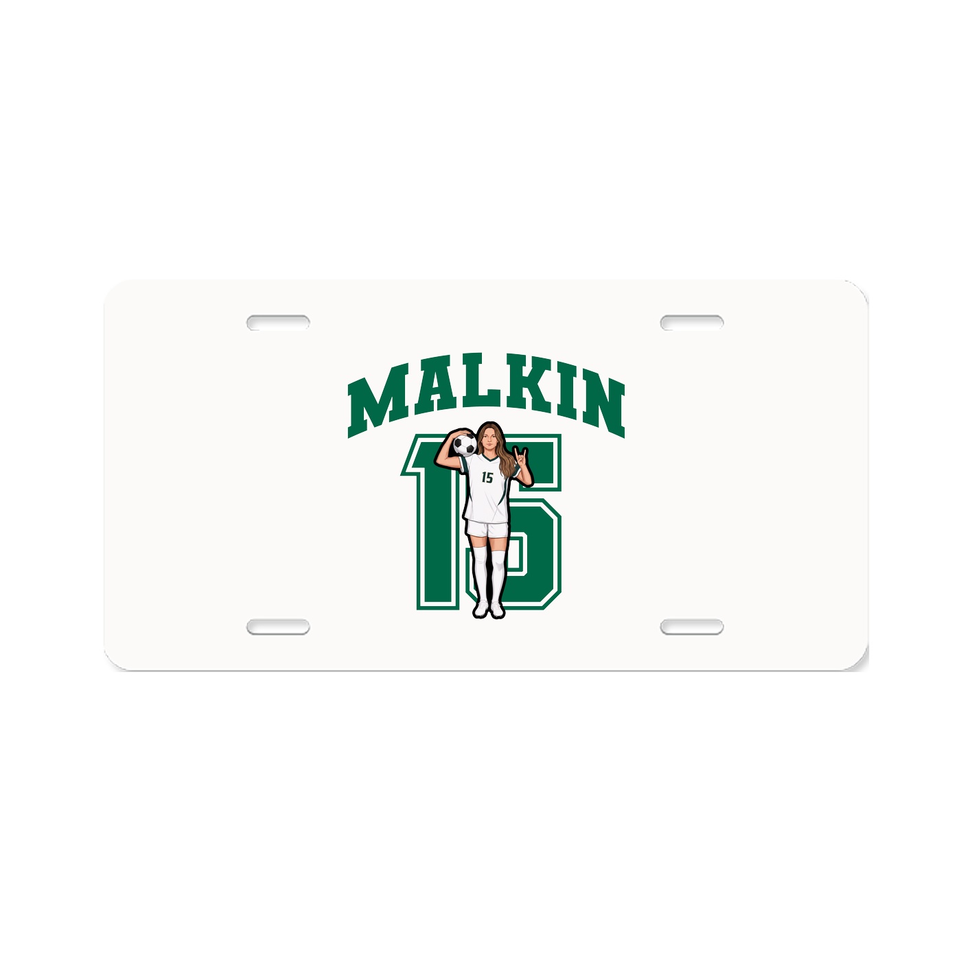 License Plate — Number in Classic