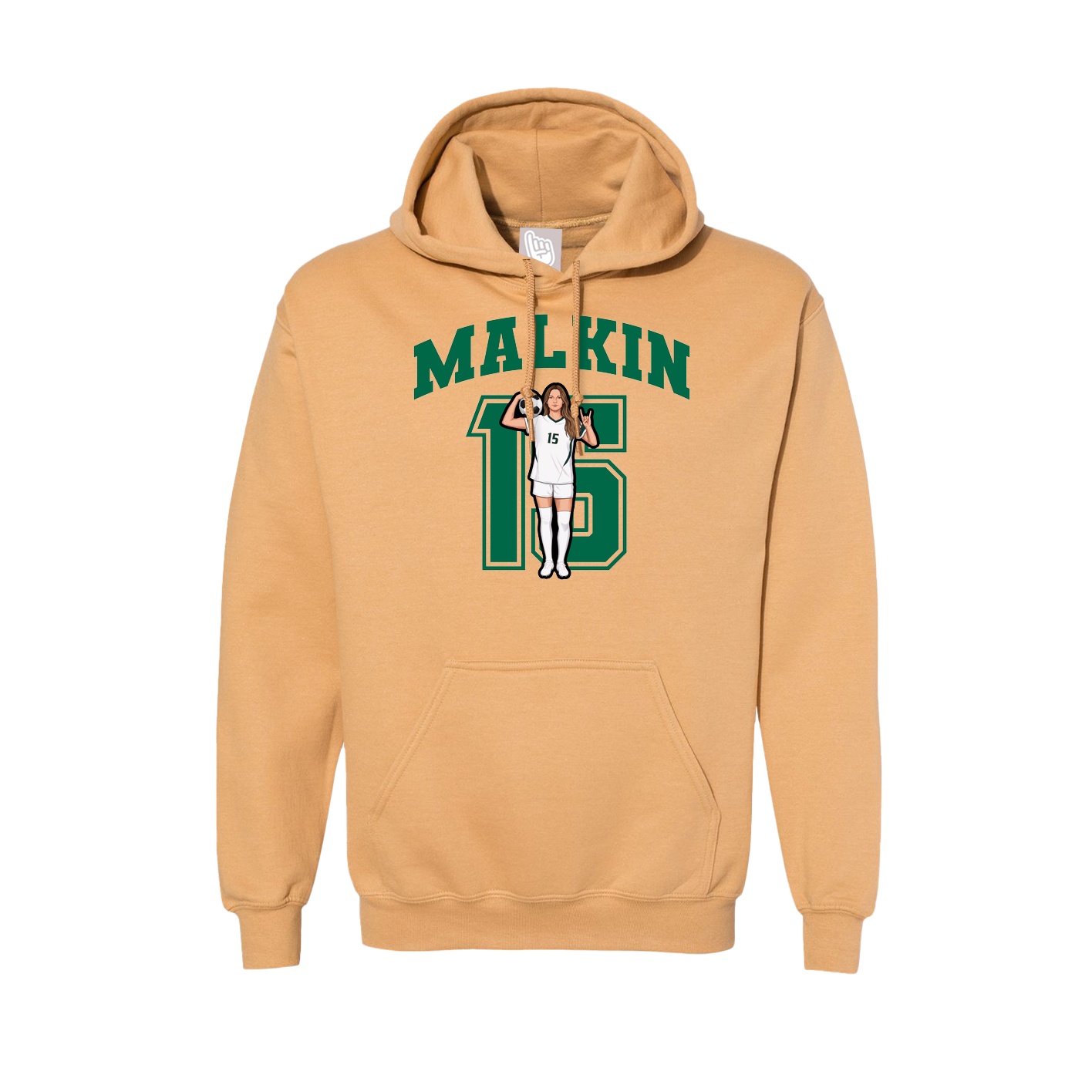 Hoodie — Number in Vegas Gold