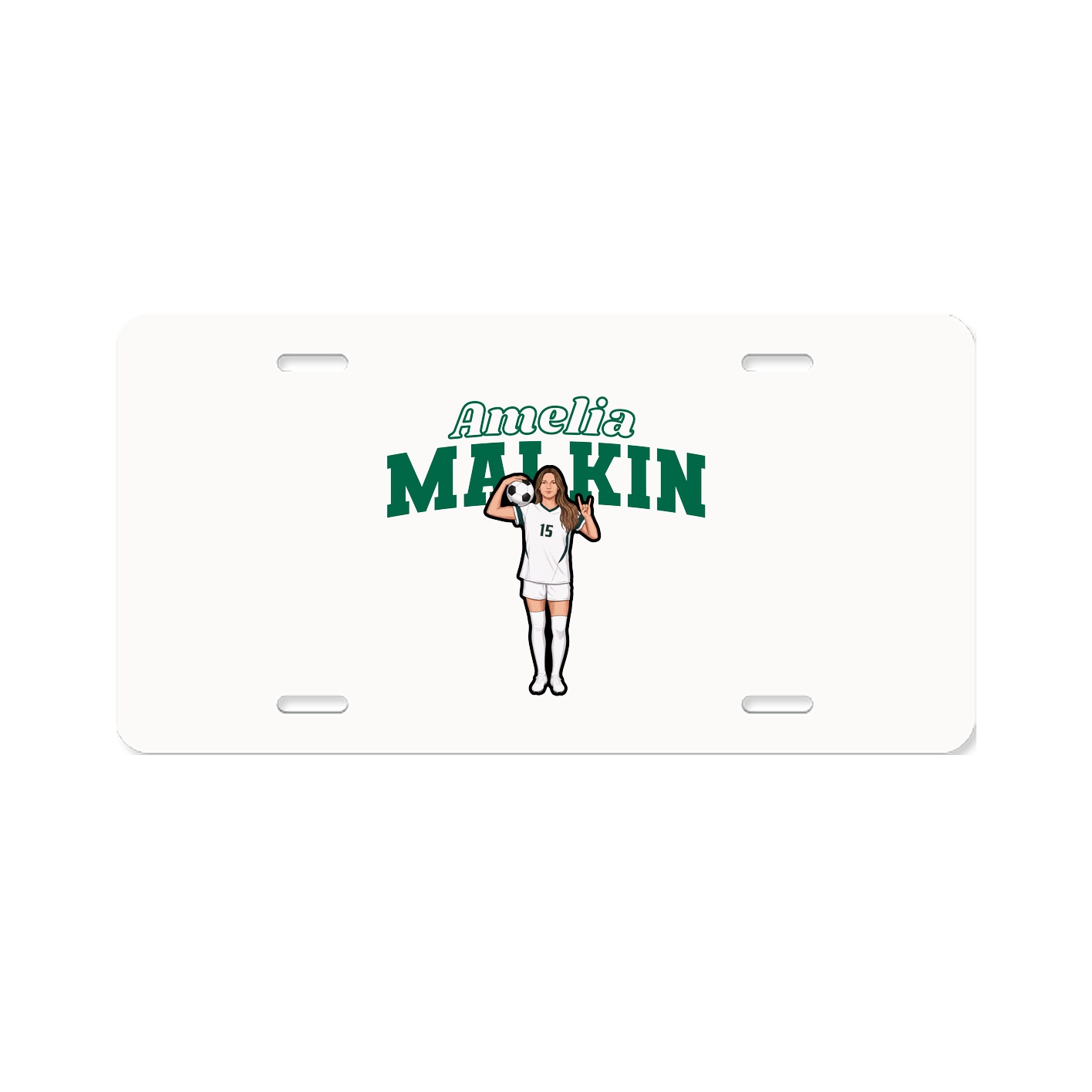 License Plate — Name Arch in Classic