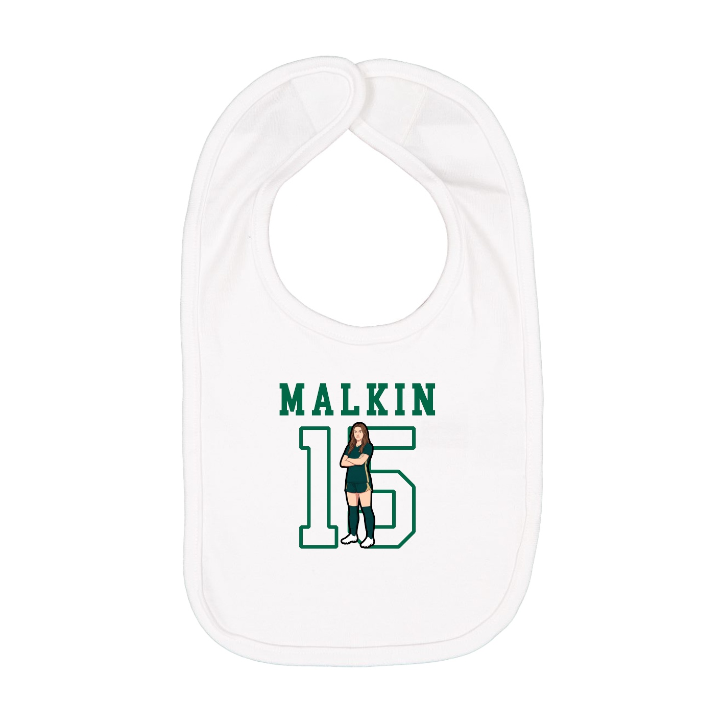 Infant Bib — Shirsey in White
