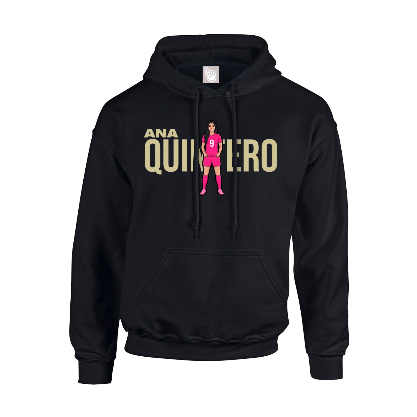 Youth Hoodie — Player Name in Black