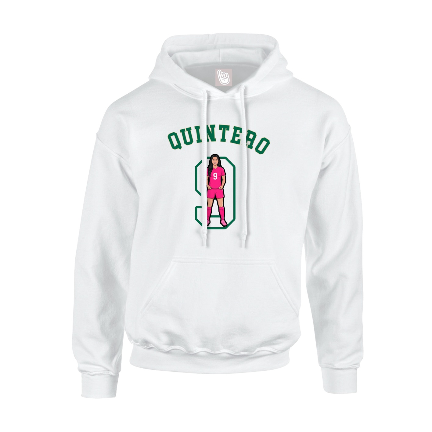 Hoodie — Shirsey Arch in White