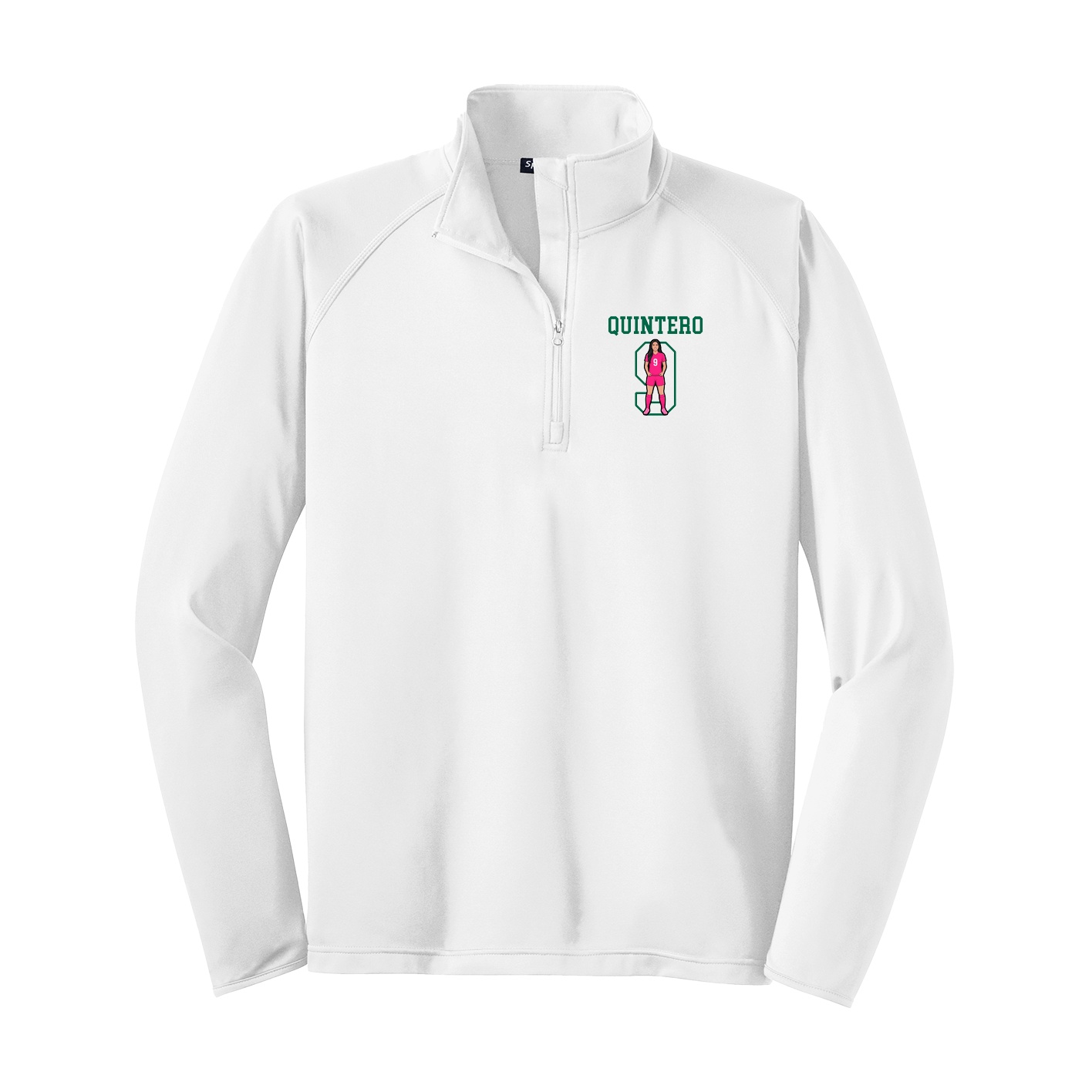 Q-Zip Pullover — Shirsey in White