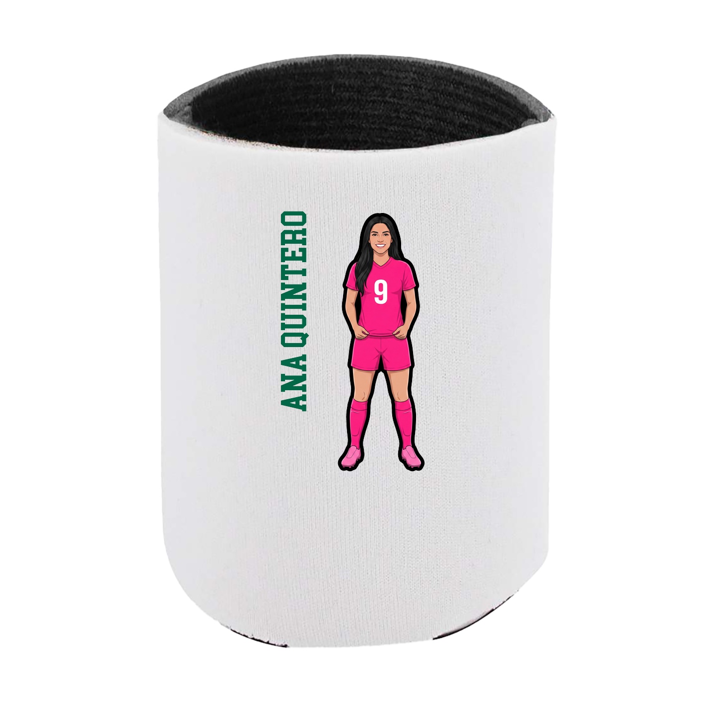 Can Holder — Name Vertical in White