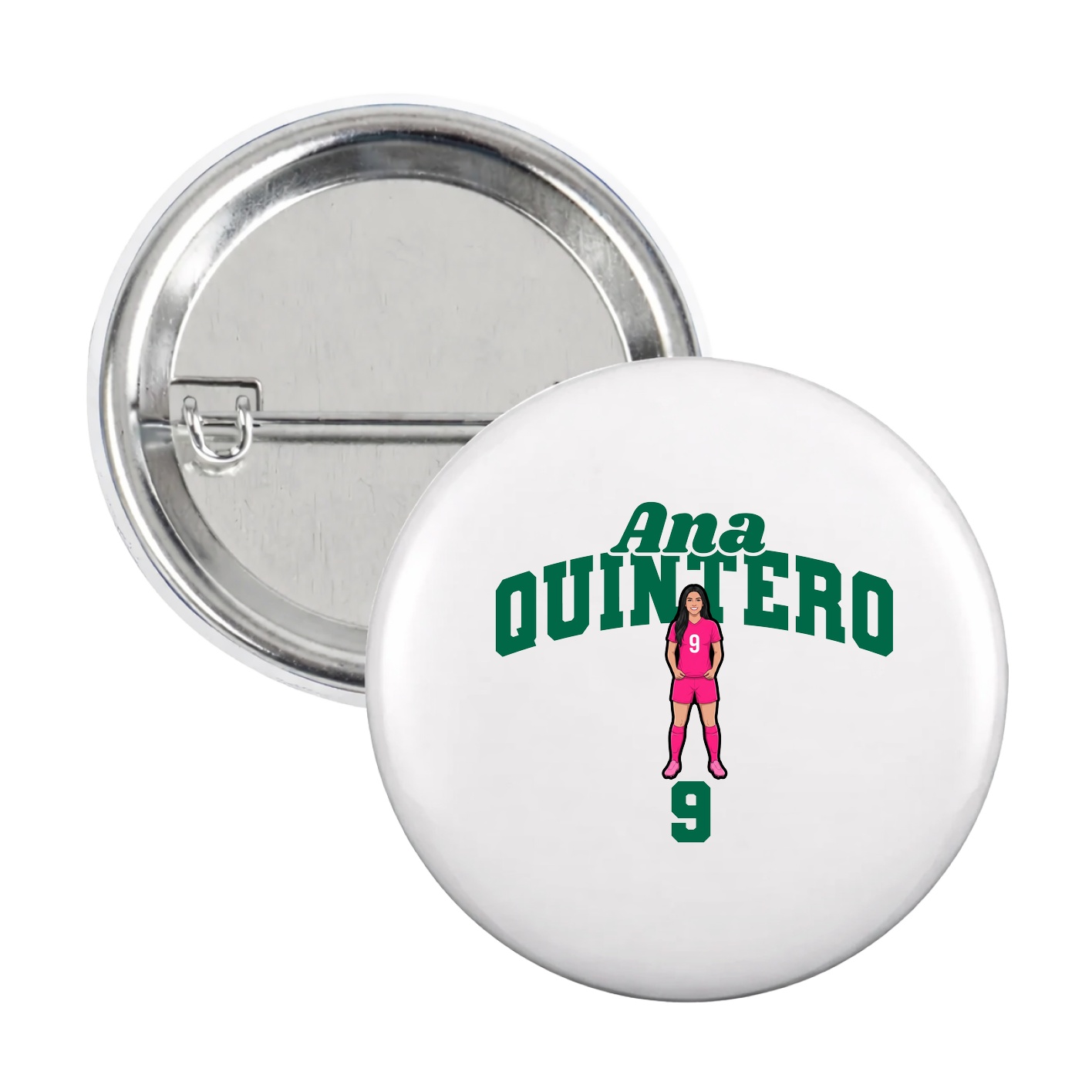 Game Day Button — Signature Arch in White