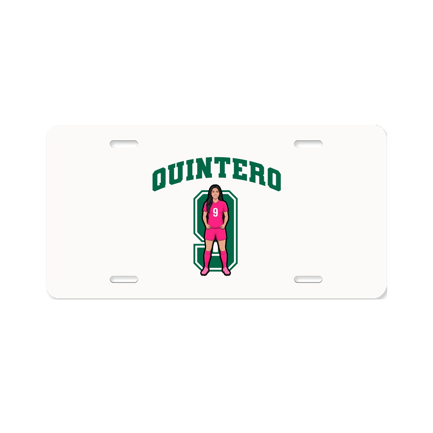 License Plate — Number in Classic