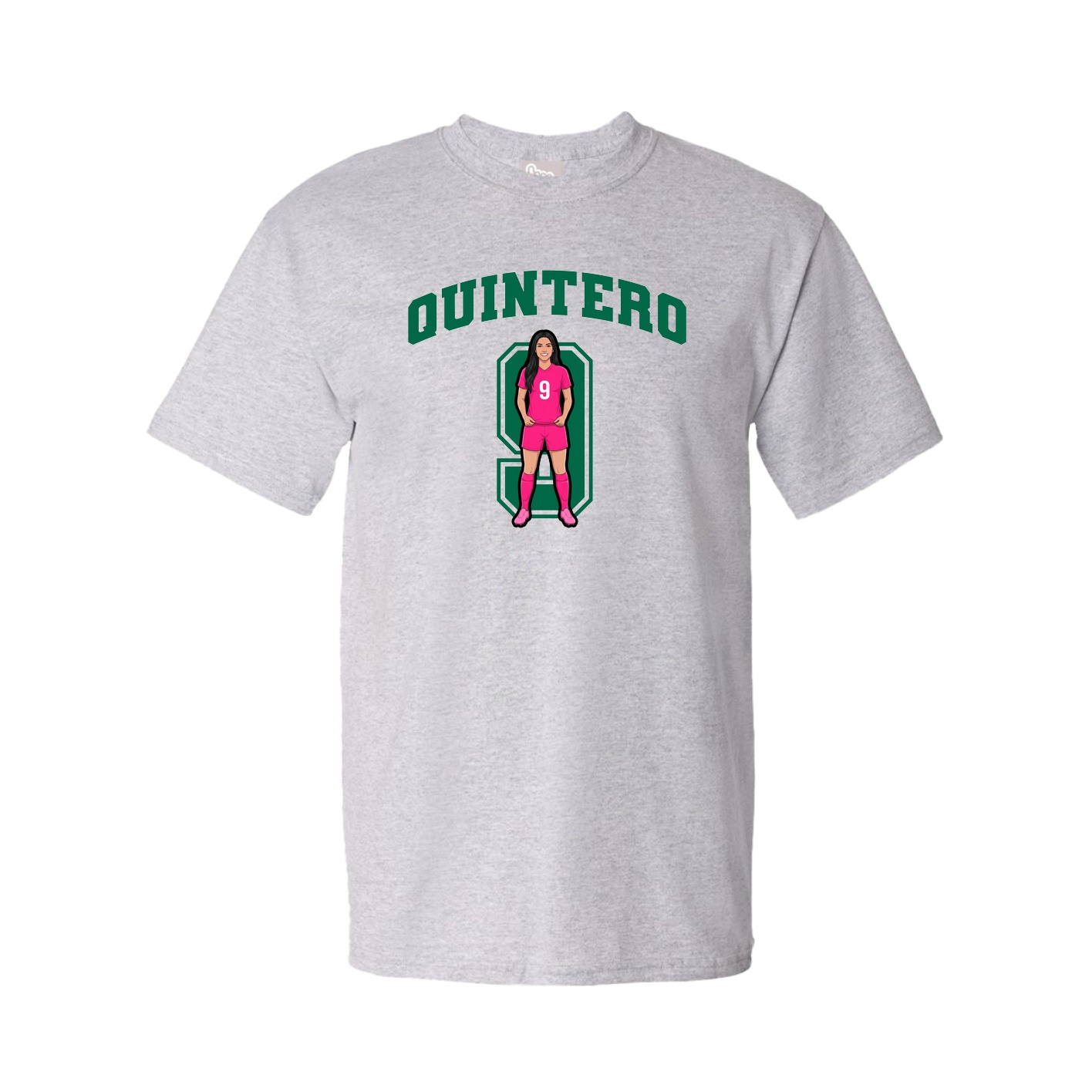 Youth Tee — Number in Grey