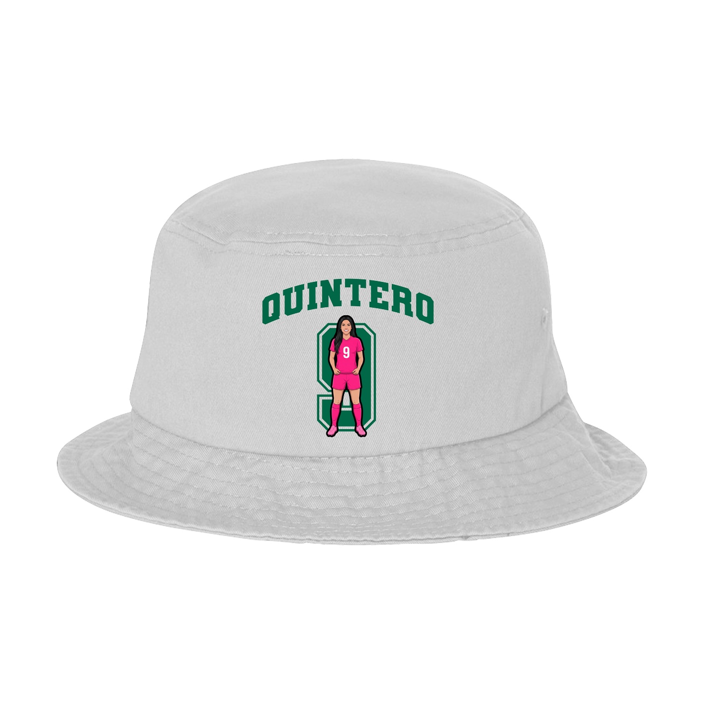 Bucket Cap — Number in White