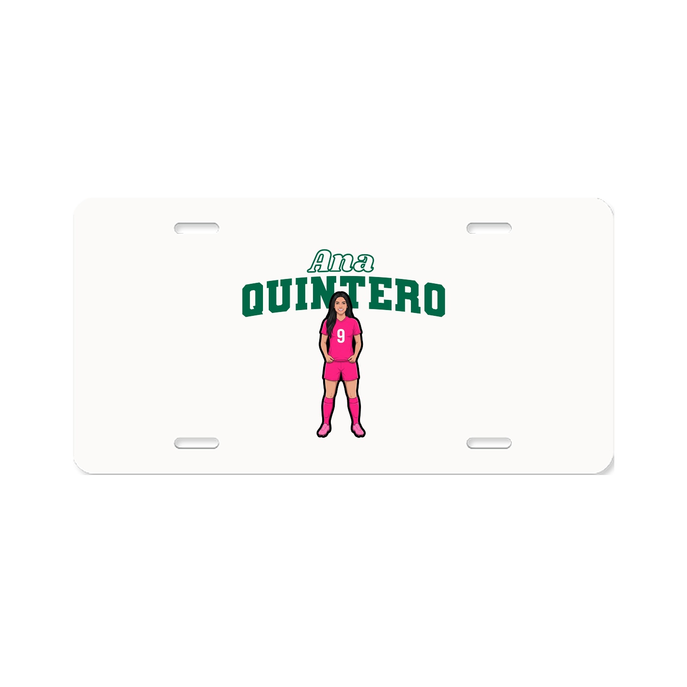 License Plate — Name Arch in Classic