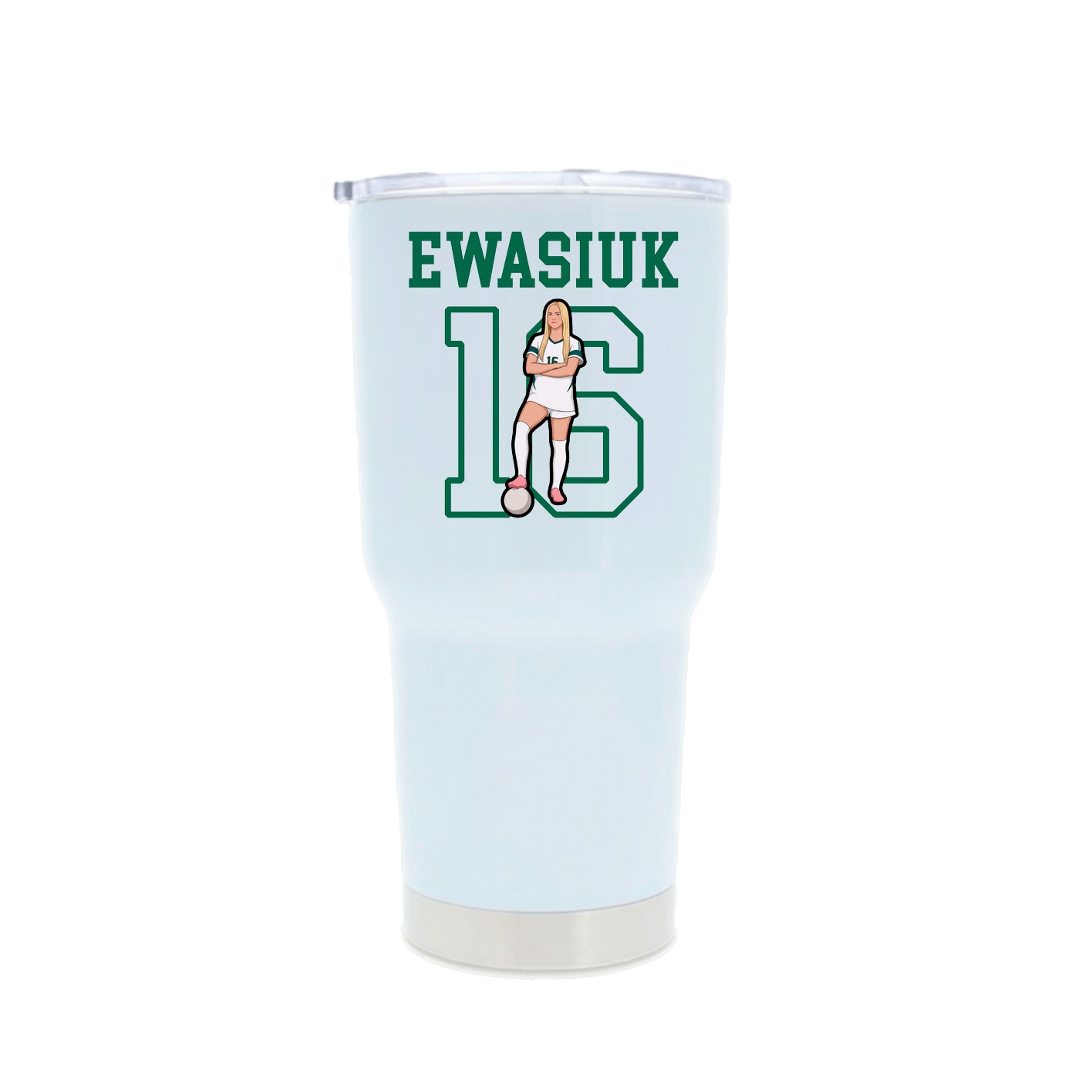 30oz Stainless Steel Tumbler — Shirsey in White
