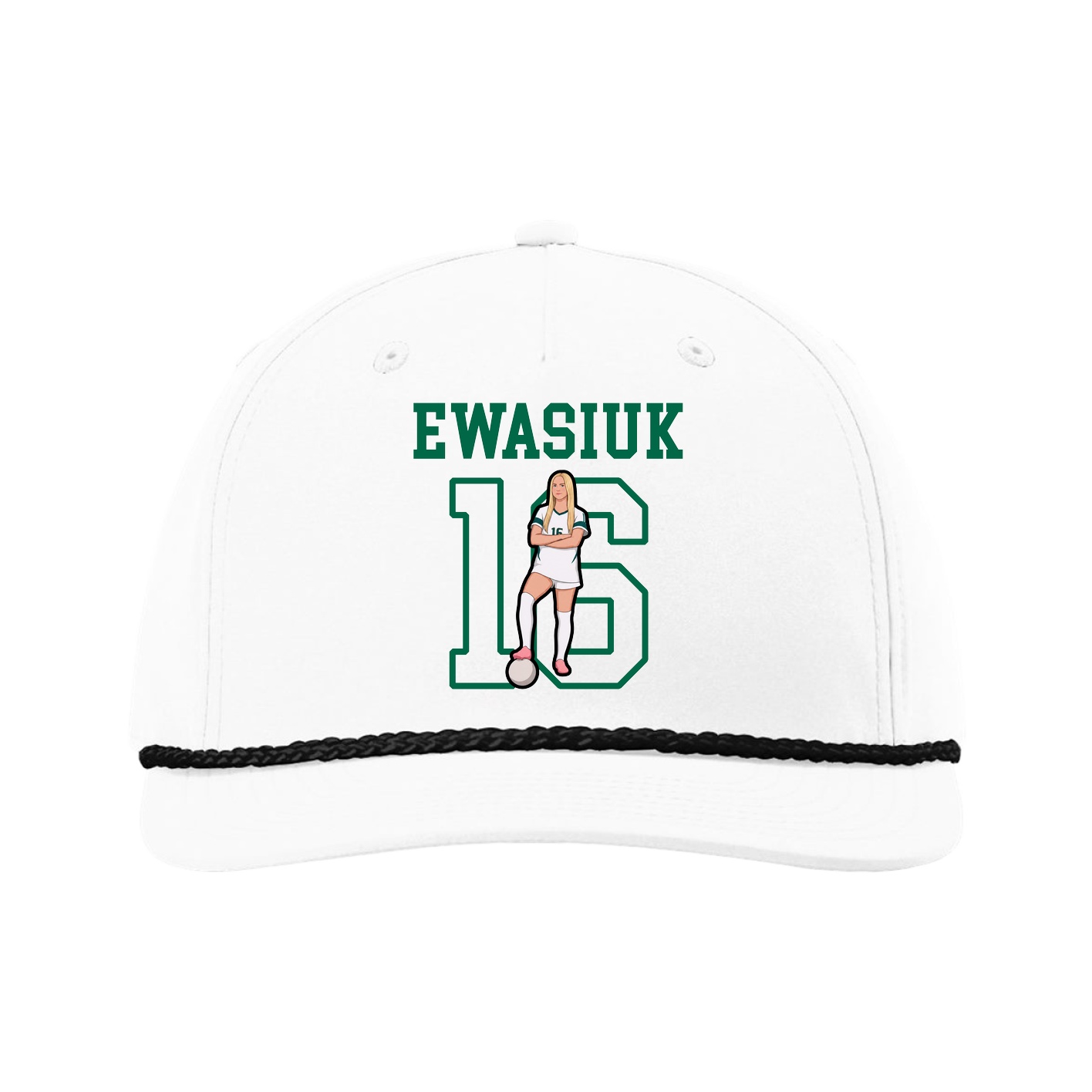 Five-Panel Classic Rope Cap — Shirsey in White