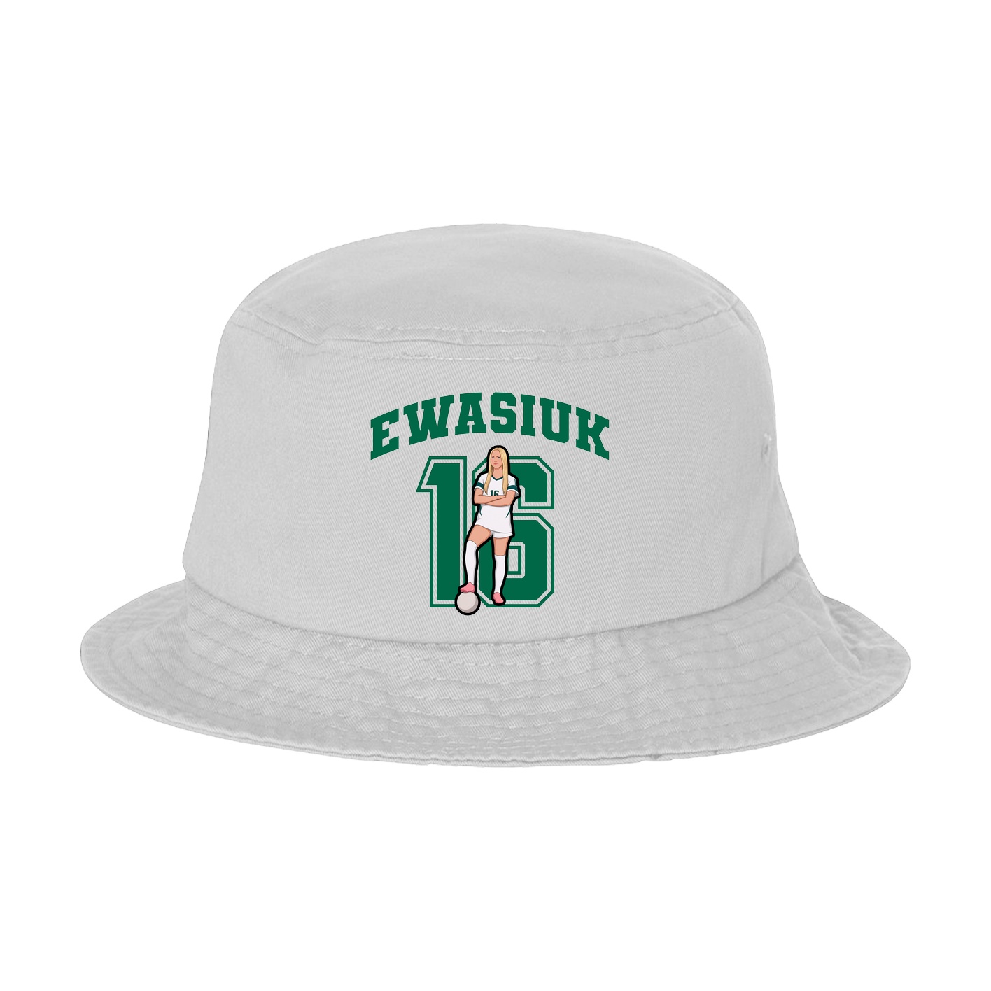 Bucket Cap — Number in White