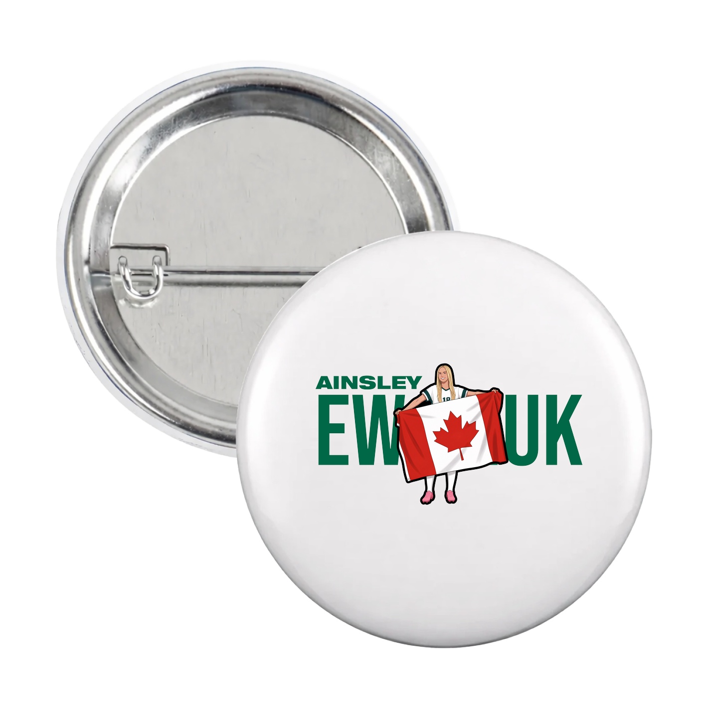 Game Day Button — Player Name in White