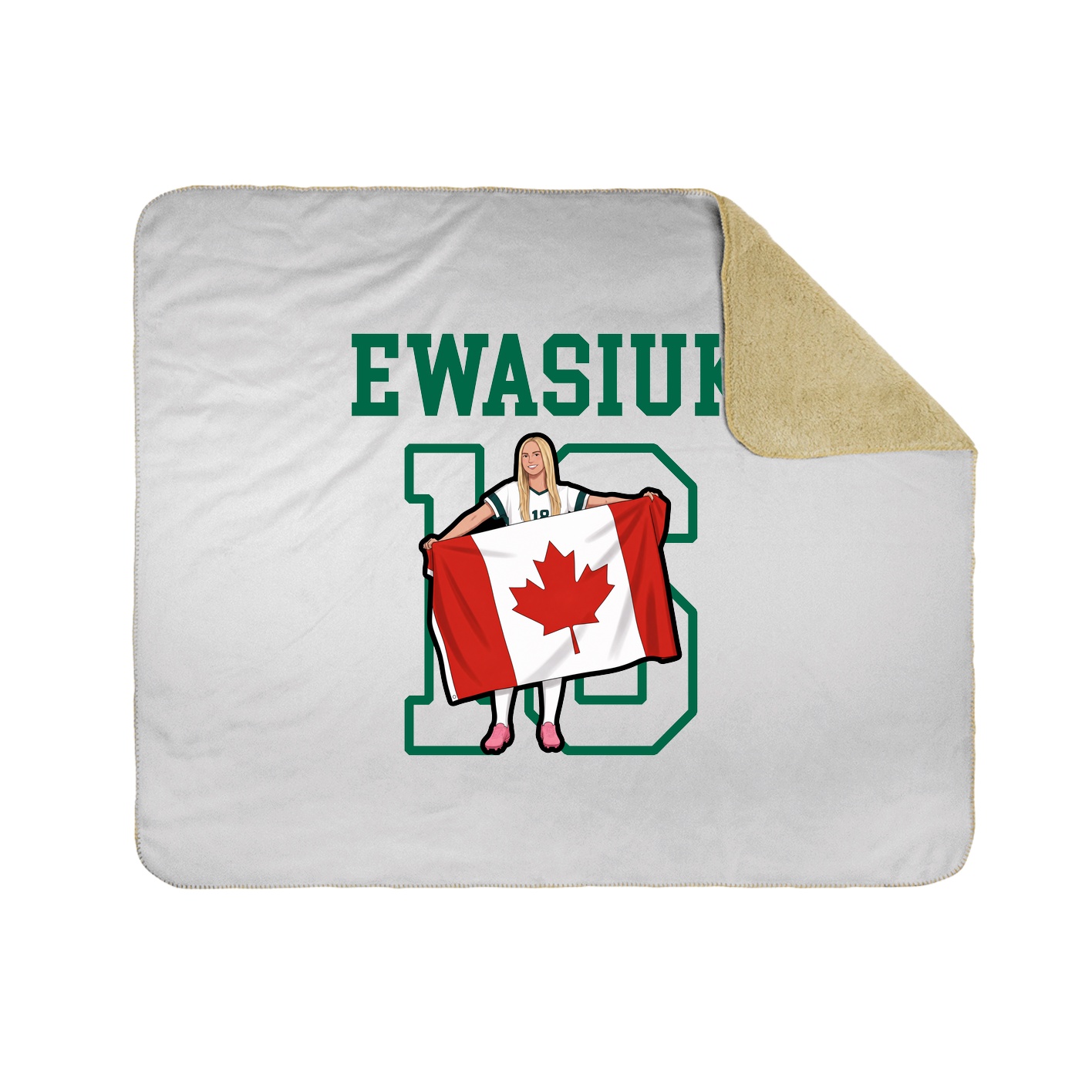Throw Blanket — Shirsey in White