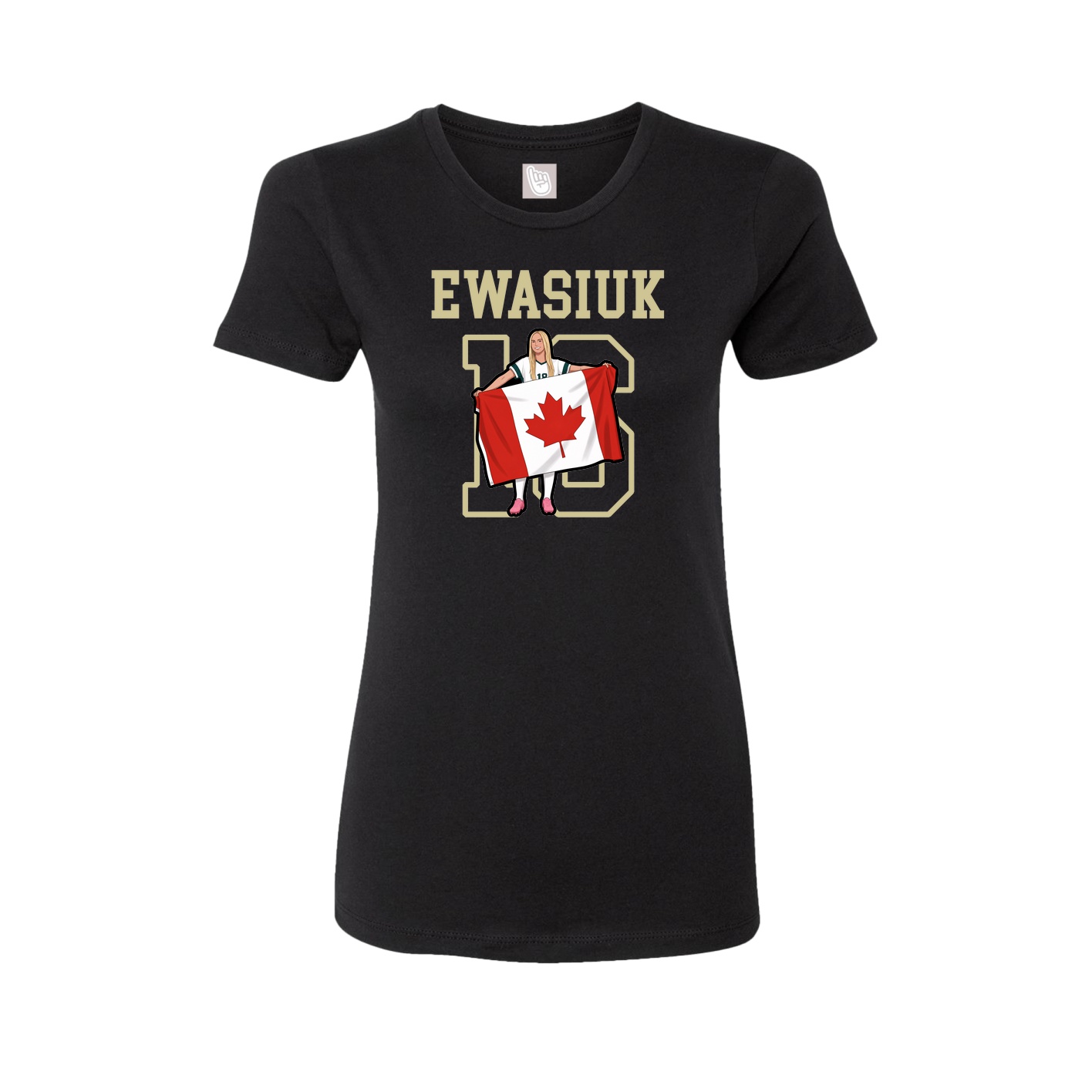 Fitted Women's Tee — Shirsey in Black