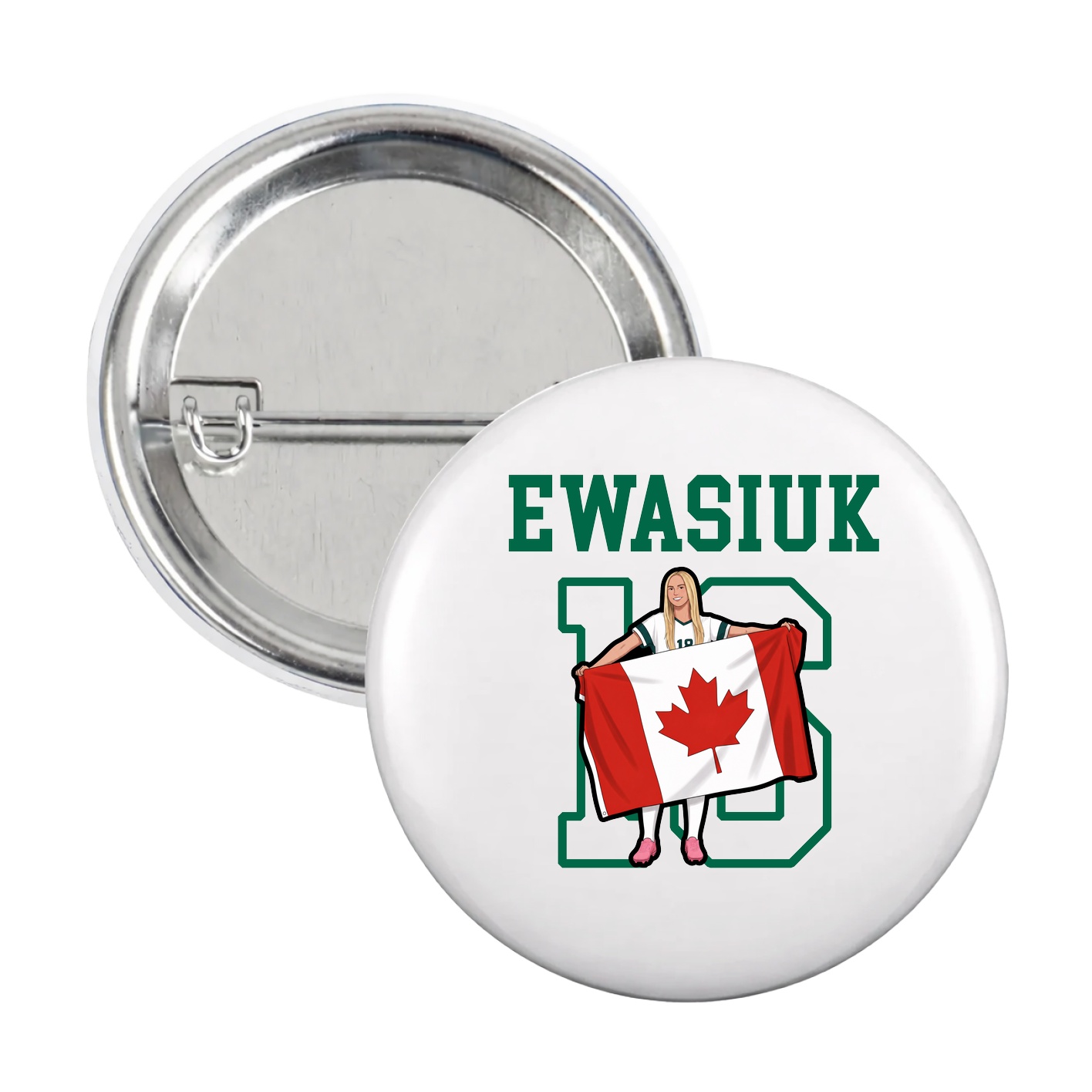 Game Day Button — Shirsey in White