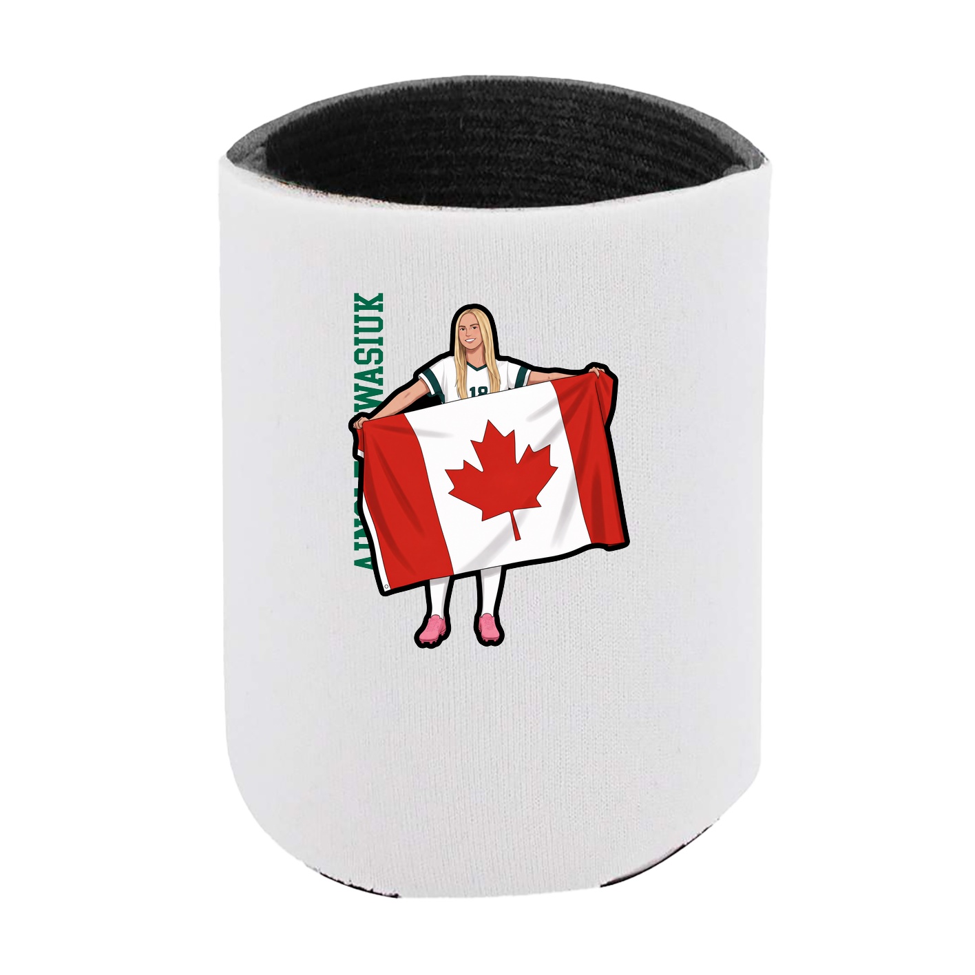 Can Holder — Name Vertical in White