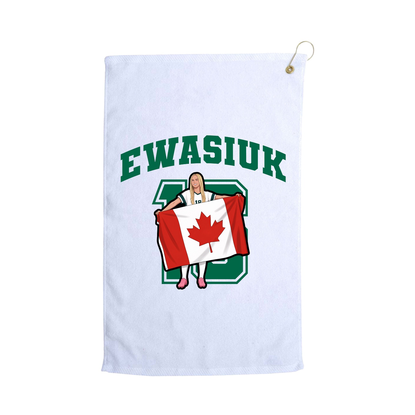 Golf Towel — Number in White