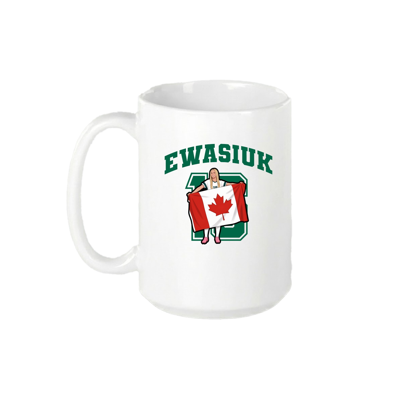 15oz Coffee Mug — Number in White