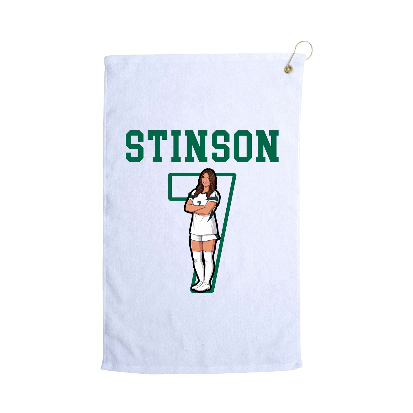 Golf Towel — Shirsey in White