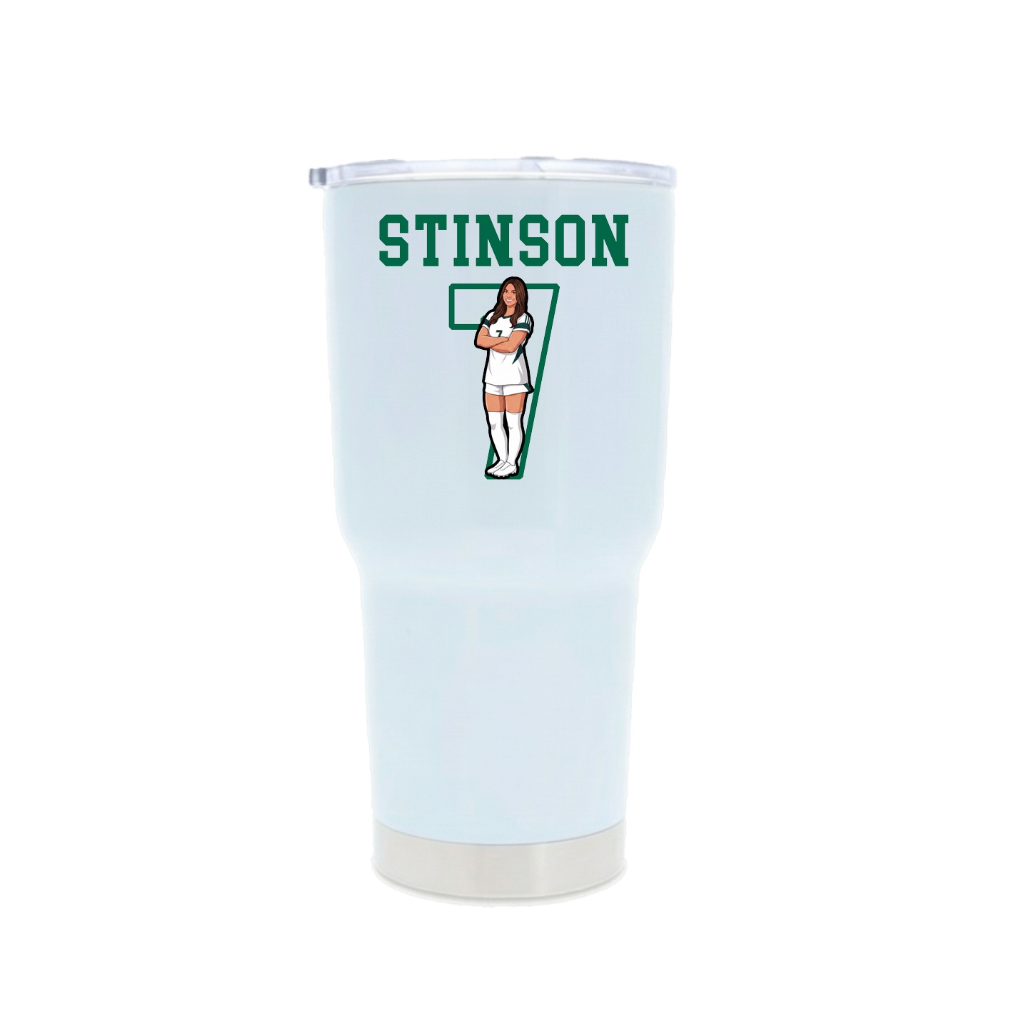 30oz Stainless Steel Tumbler — Shirsey in White