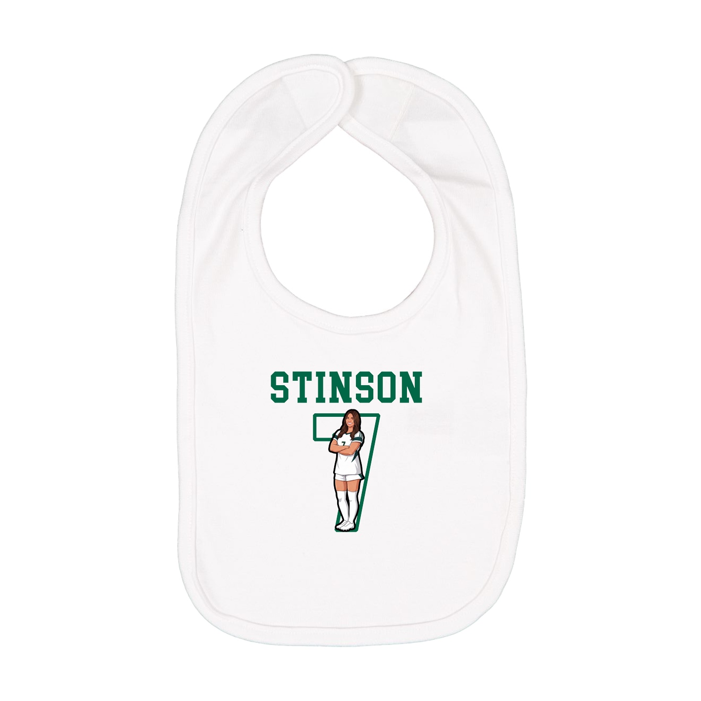 Infant Bib — Shirsey in White