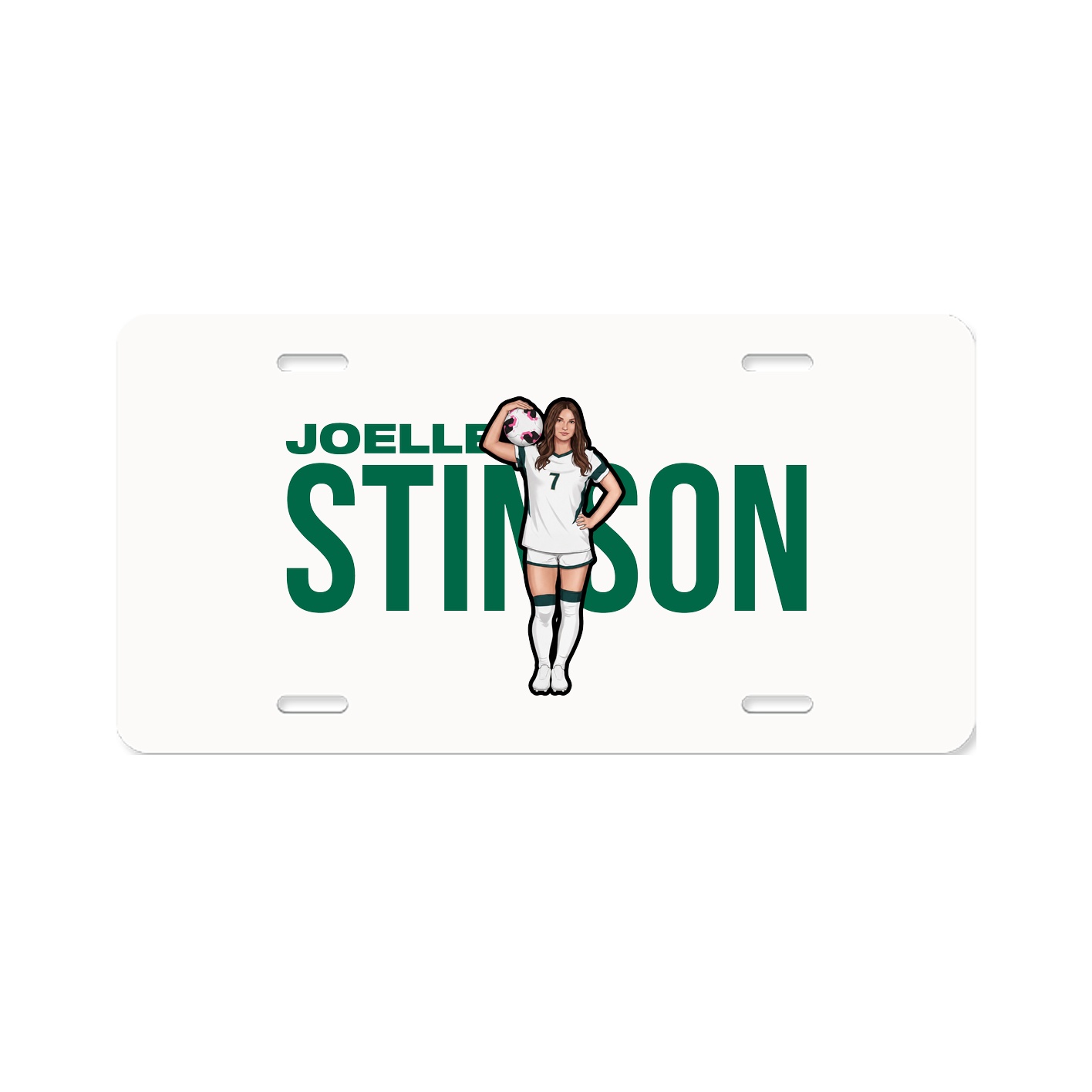 License Plate — Player Name in Classic