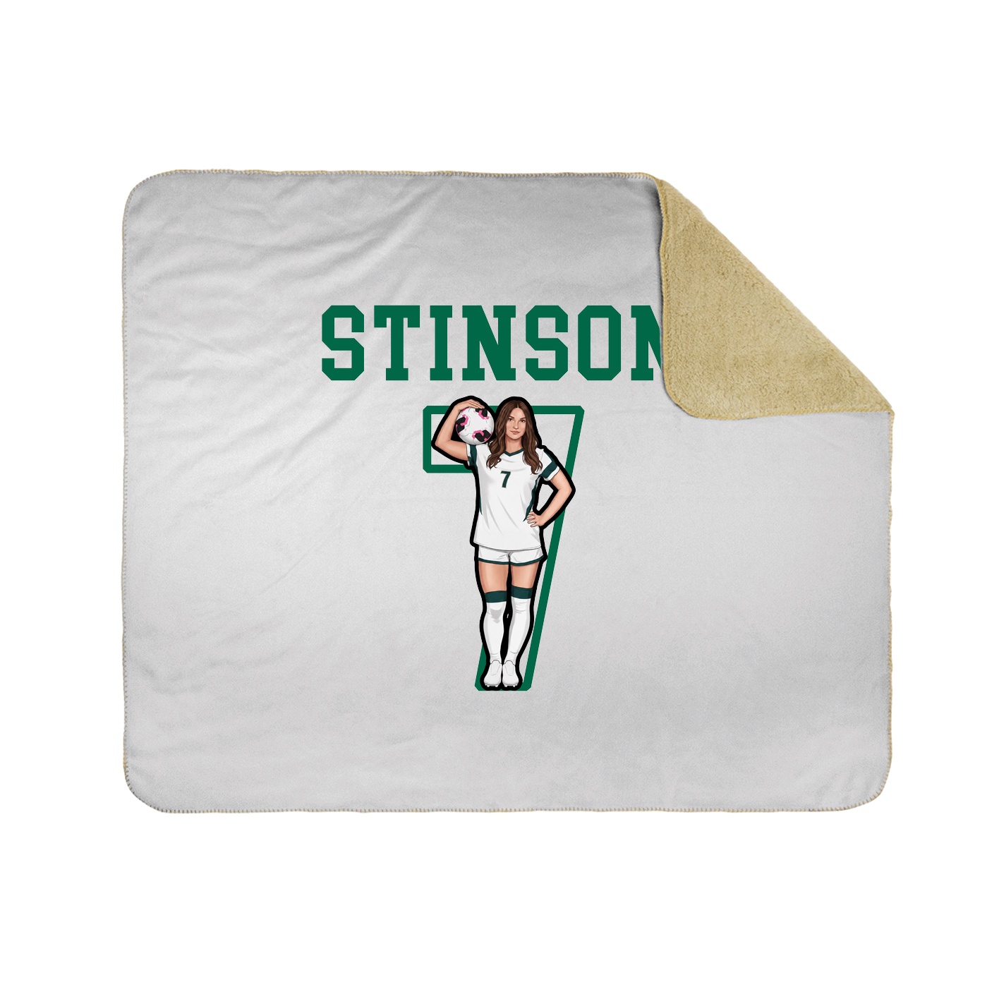 Throw Blanket — Shirsey in White
