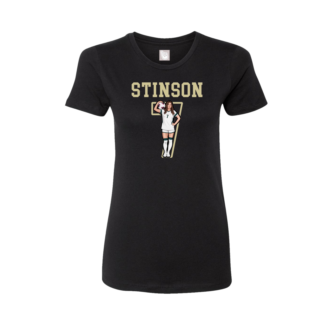 Fitted Women's Tee — Shirsey in Black