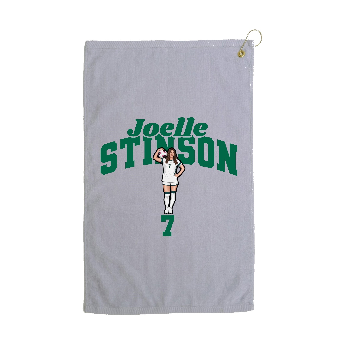 Golf Towel — Signature Arch in Grey