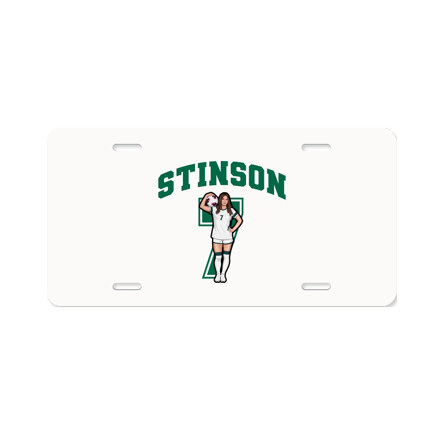 License Plate — Number in Classic