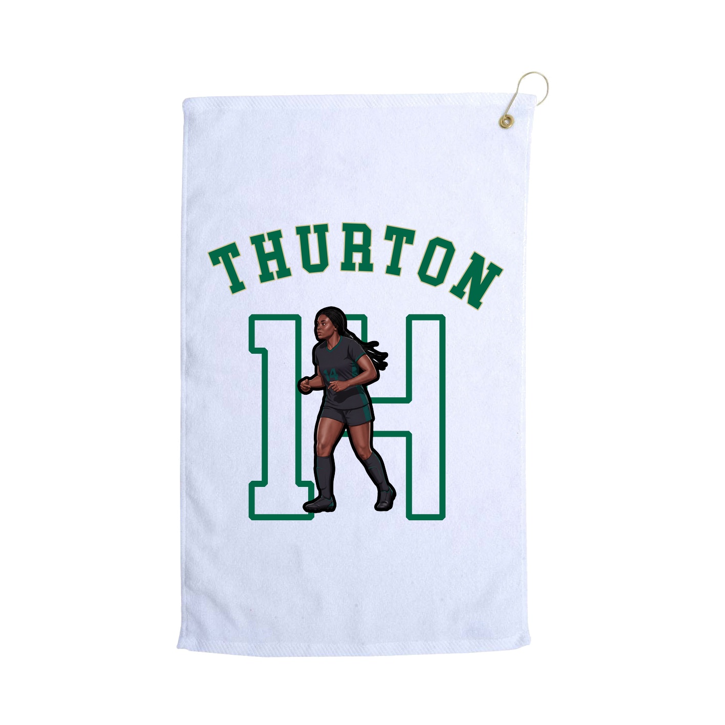 Golf Towel — Shirsey Arch in White