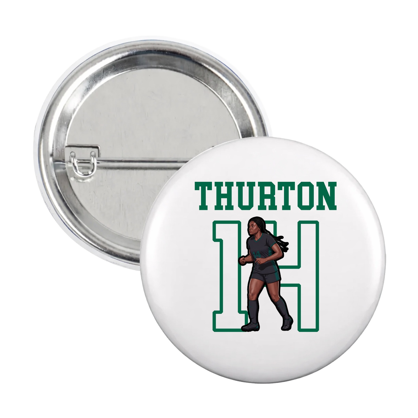 Game Day Button — Shirsey in White