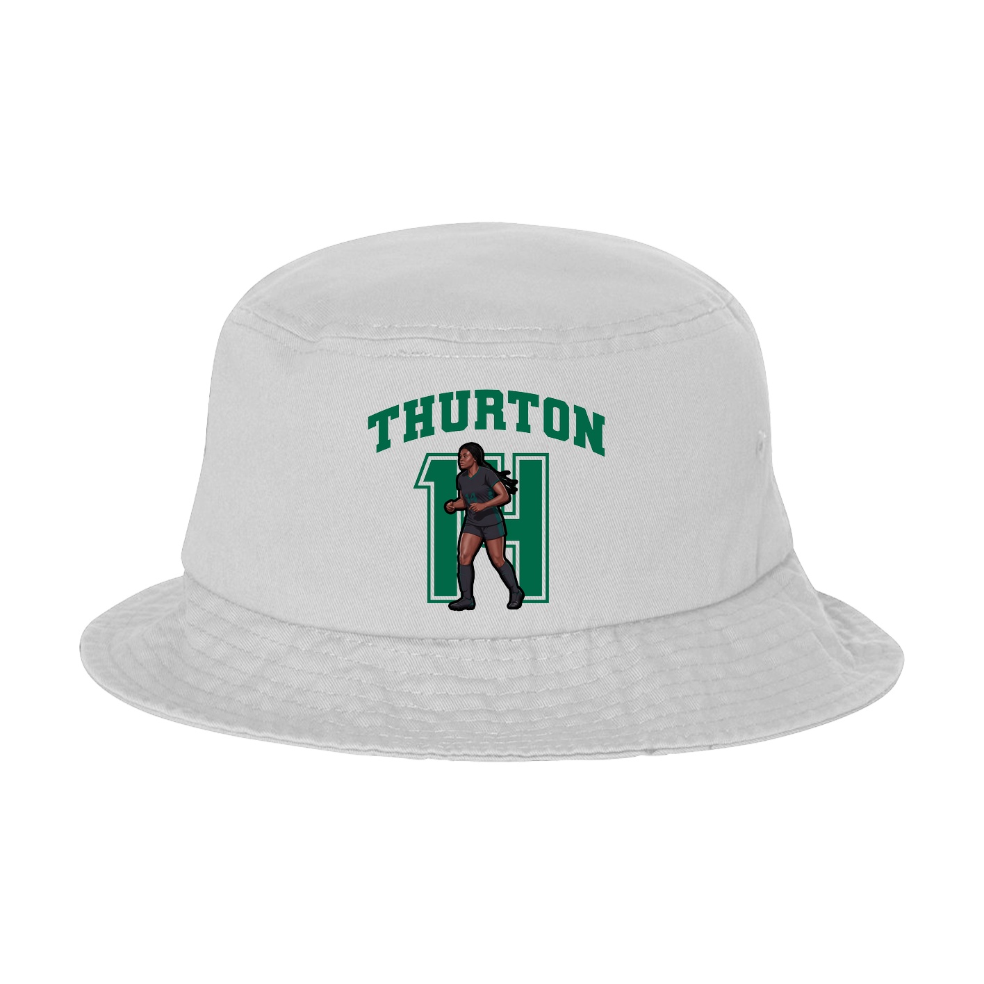 Bucket Cap — Number in White