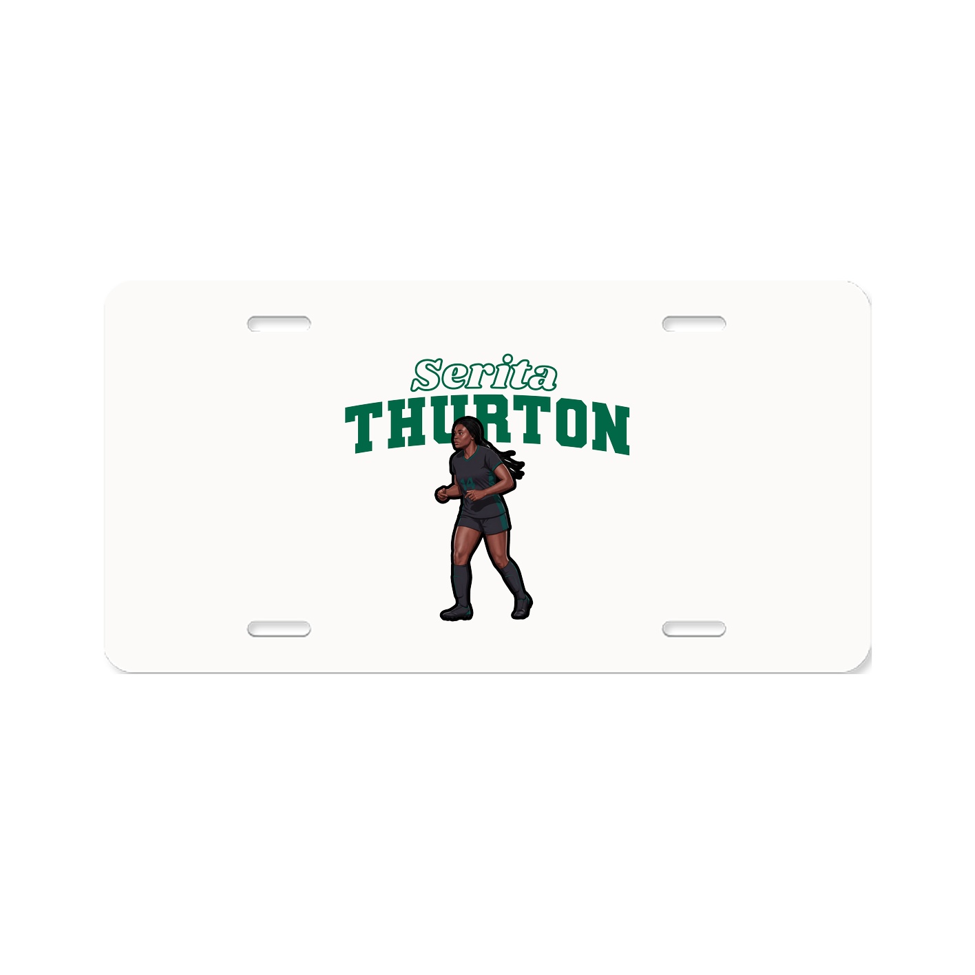 License Plate — Name Arch in Classic