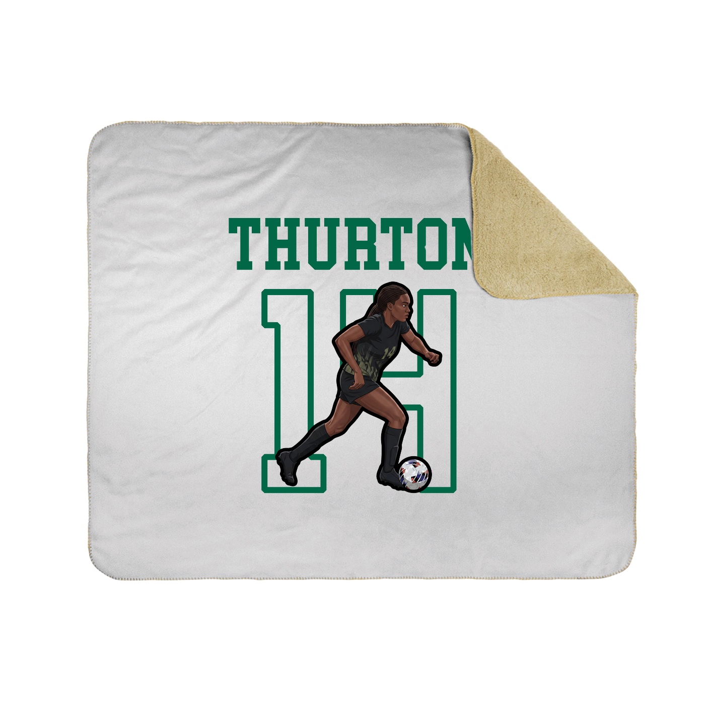 Throw Blanket — Shirsey in White