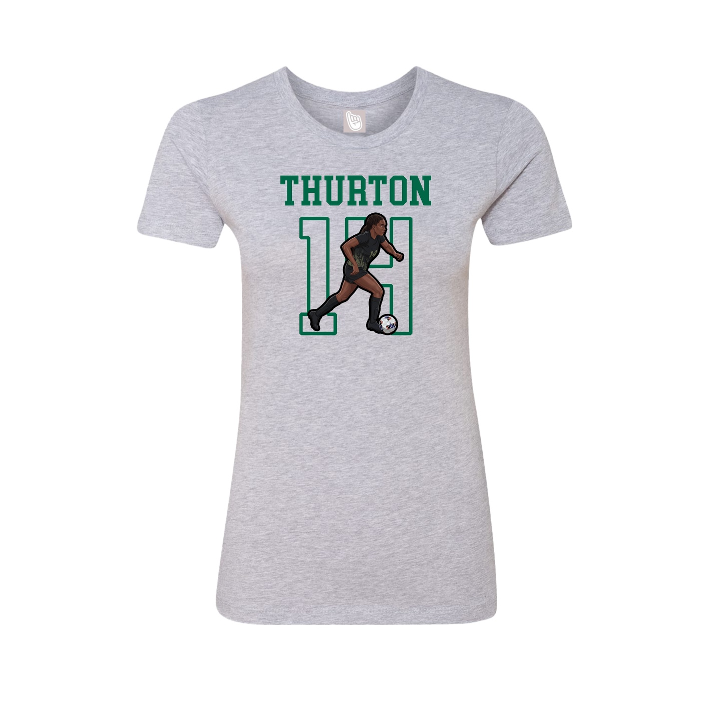 Fitted Women's Tee — Shirsey in Grey