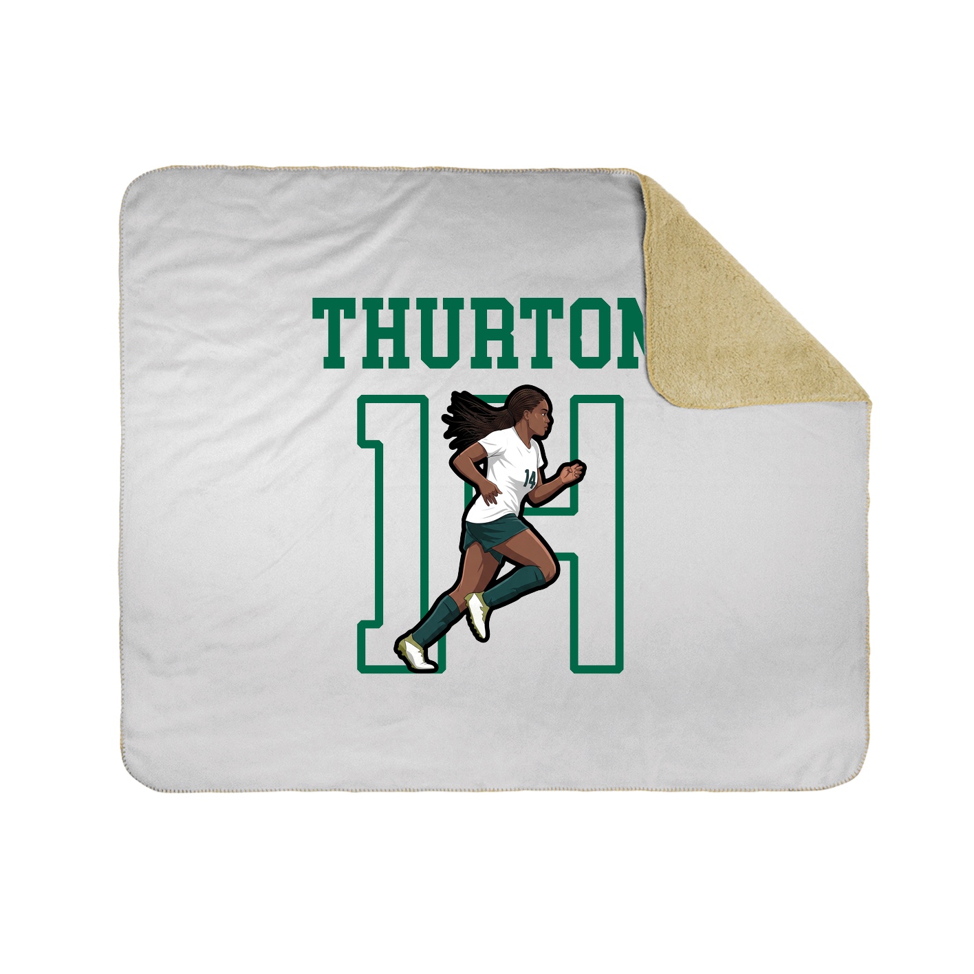 Throw Blanket — Shirsey in White