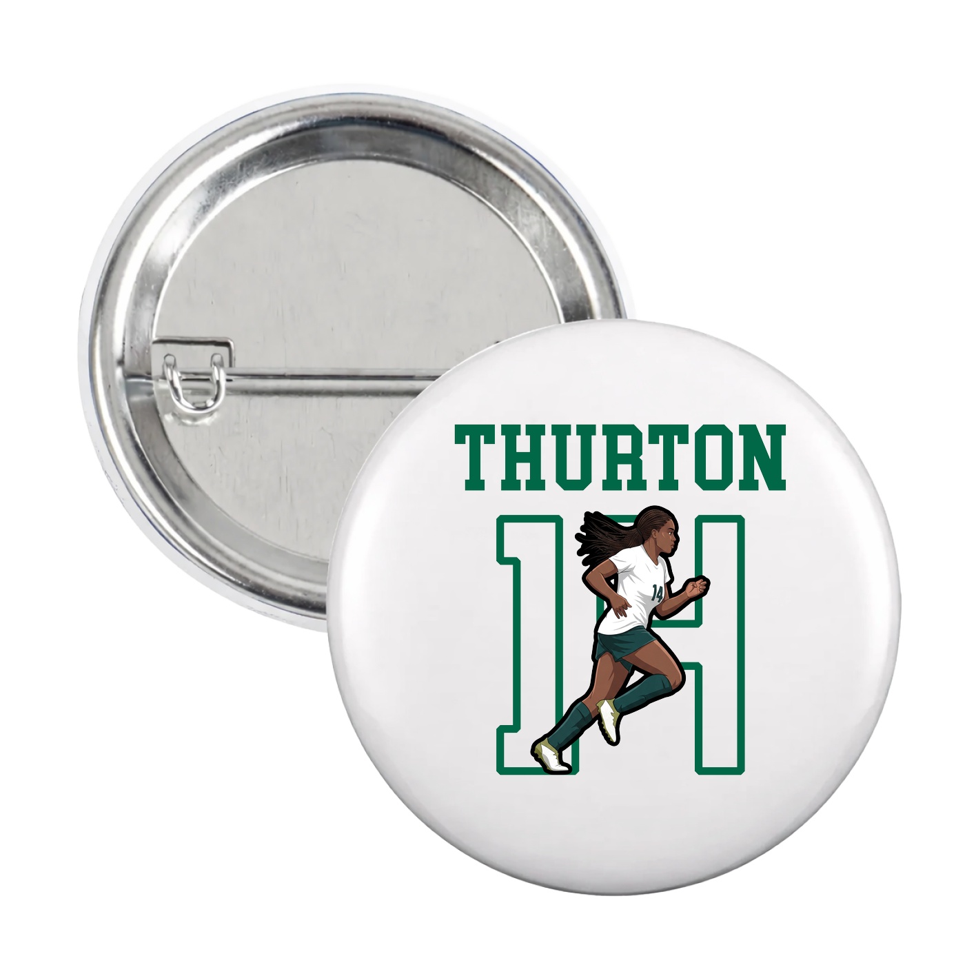 Game Day Button — Shirsey in White