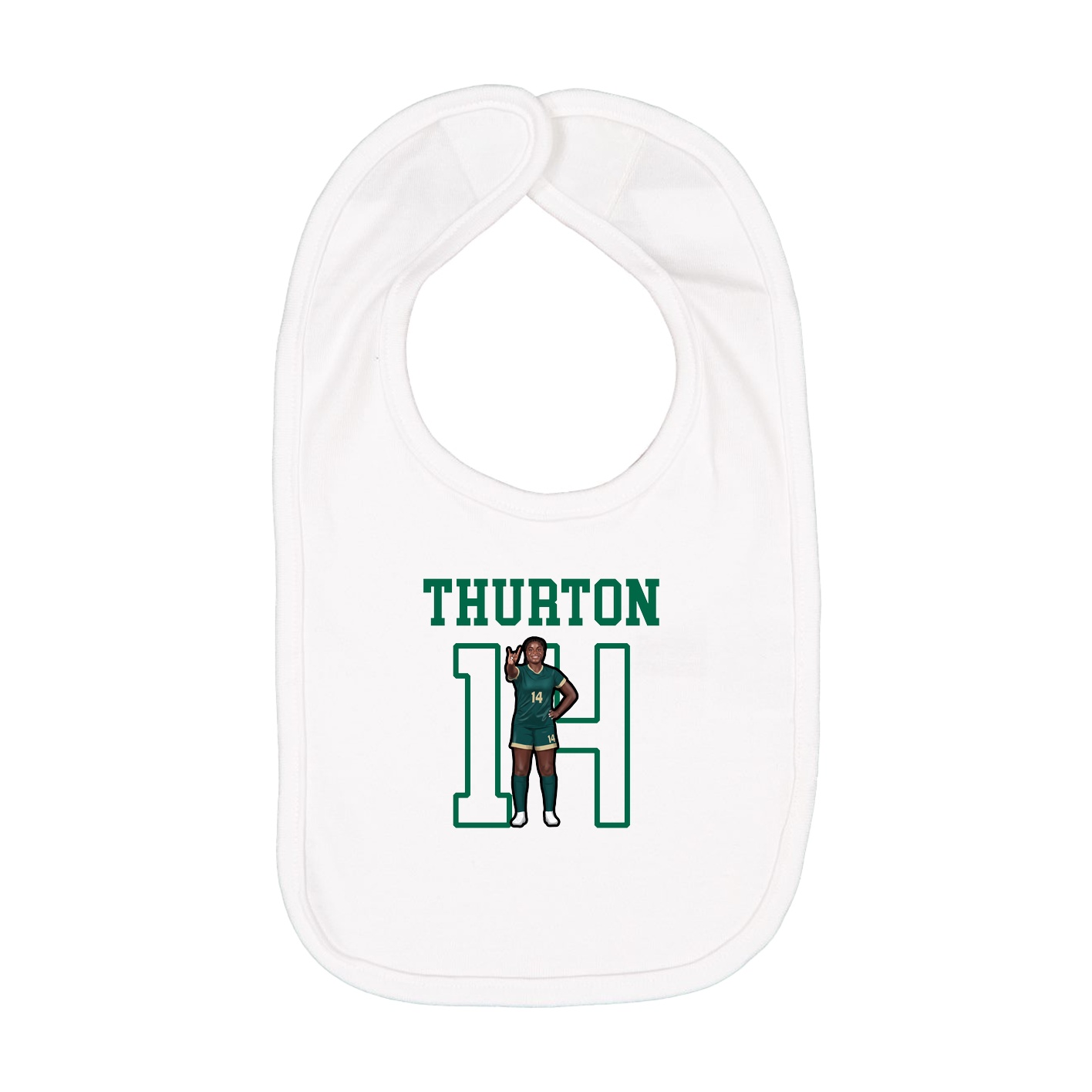 Infant Bib — Shirsey in White
