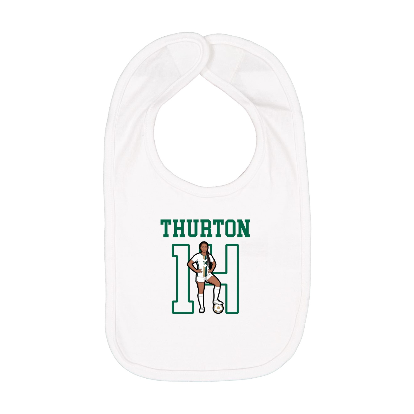 Infant Bib — Shirsey in White