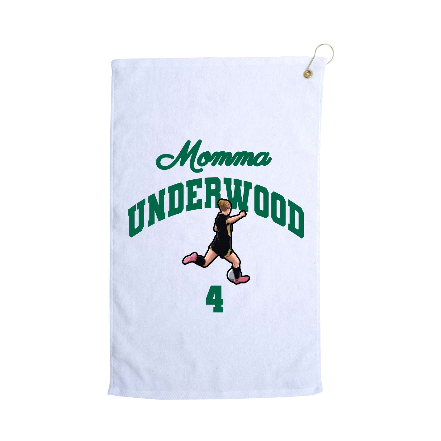 Golf Towel — Mothers Day Arch in White
