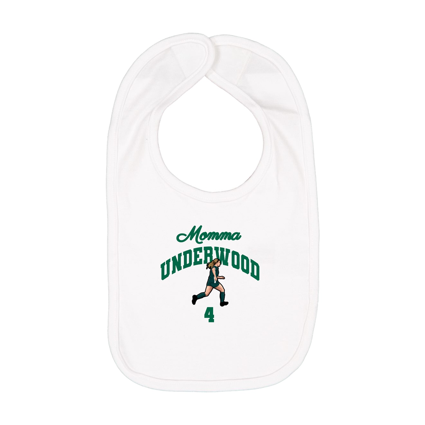 Infant Bib — Mothers Day Arch in White