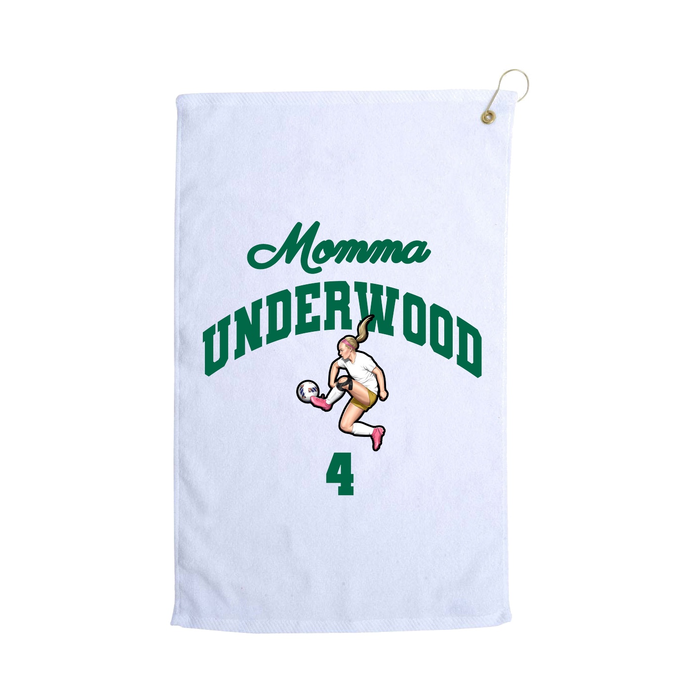 Golf Towel — Mothers Day Arch in White