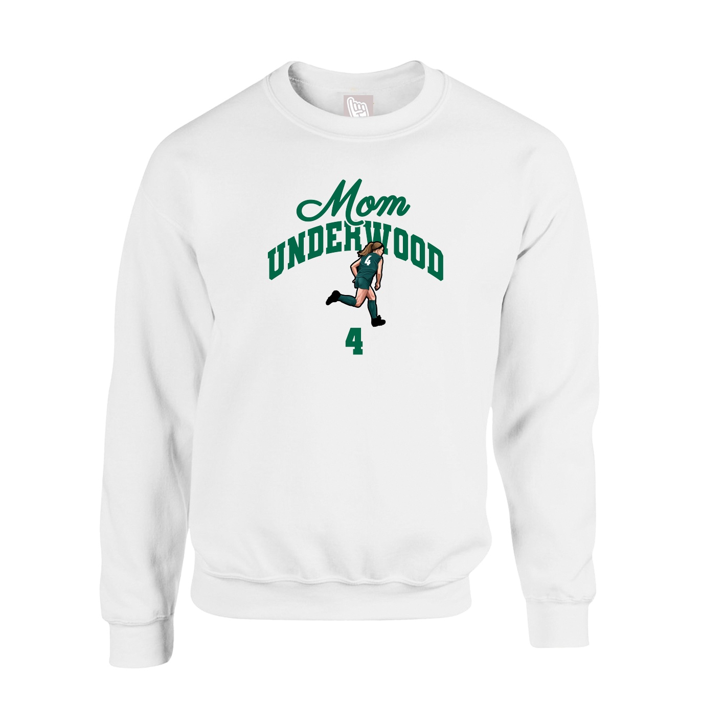 Fleece Crew — Mothers Day Arch in White